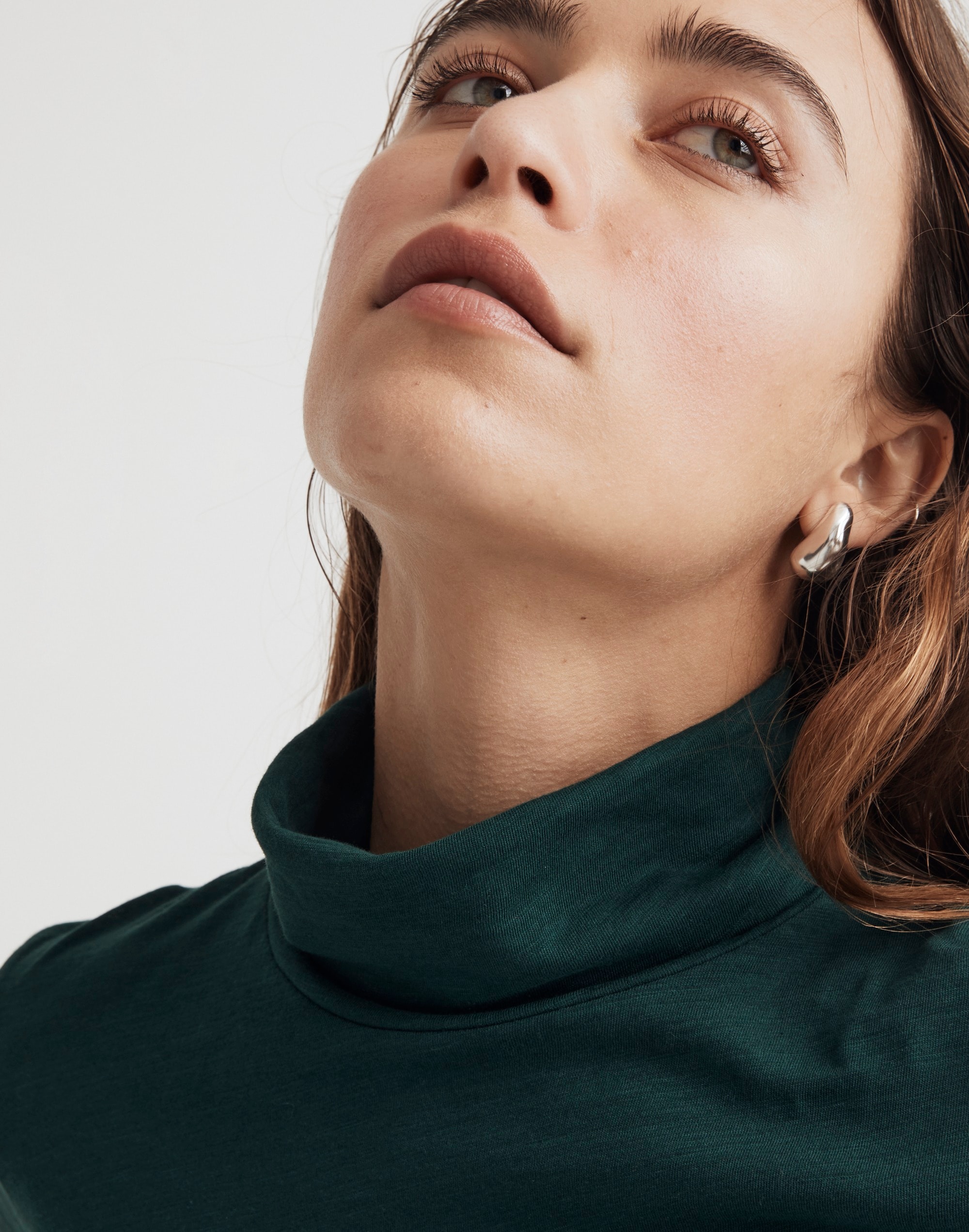 Whisper Cotton Turtleneck Tee | Madewell