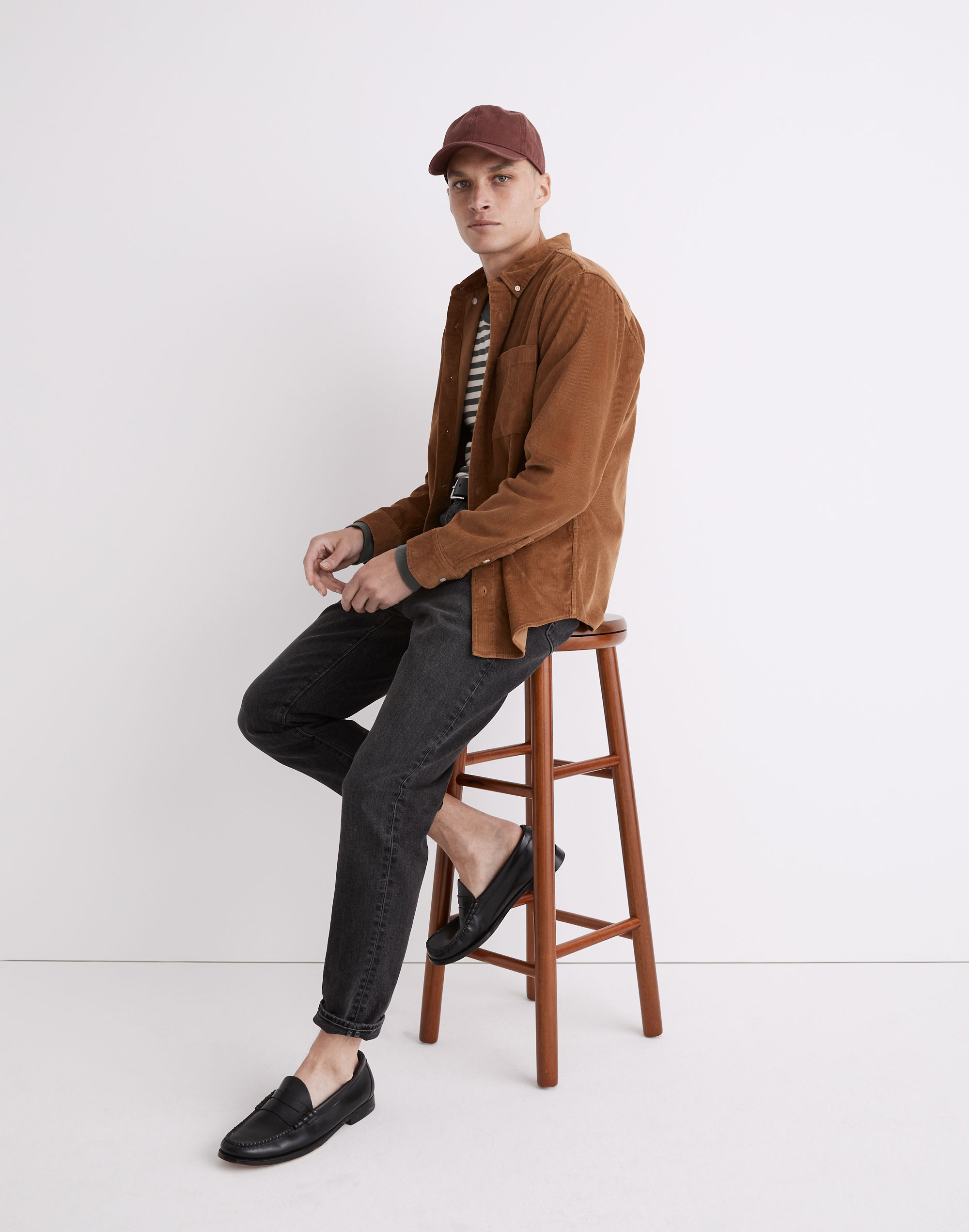 Corduroy Perfect Long-Sleeve Shirt | Madewell