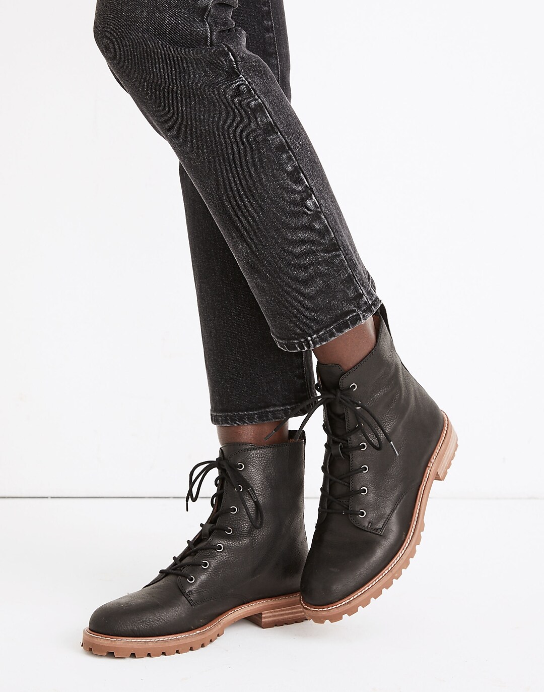 Women's Clair Lace-Up Boot in Leather | Madewell