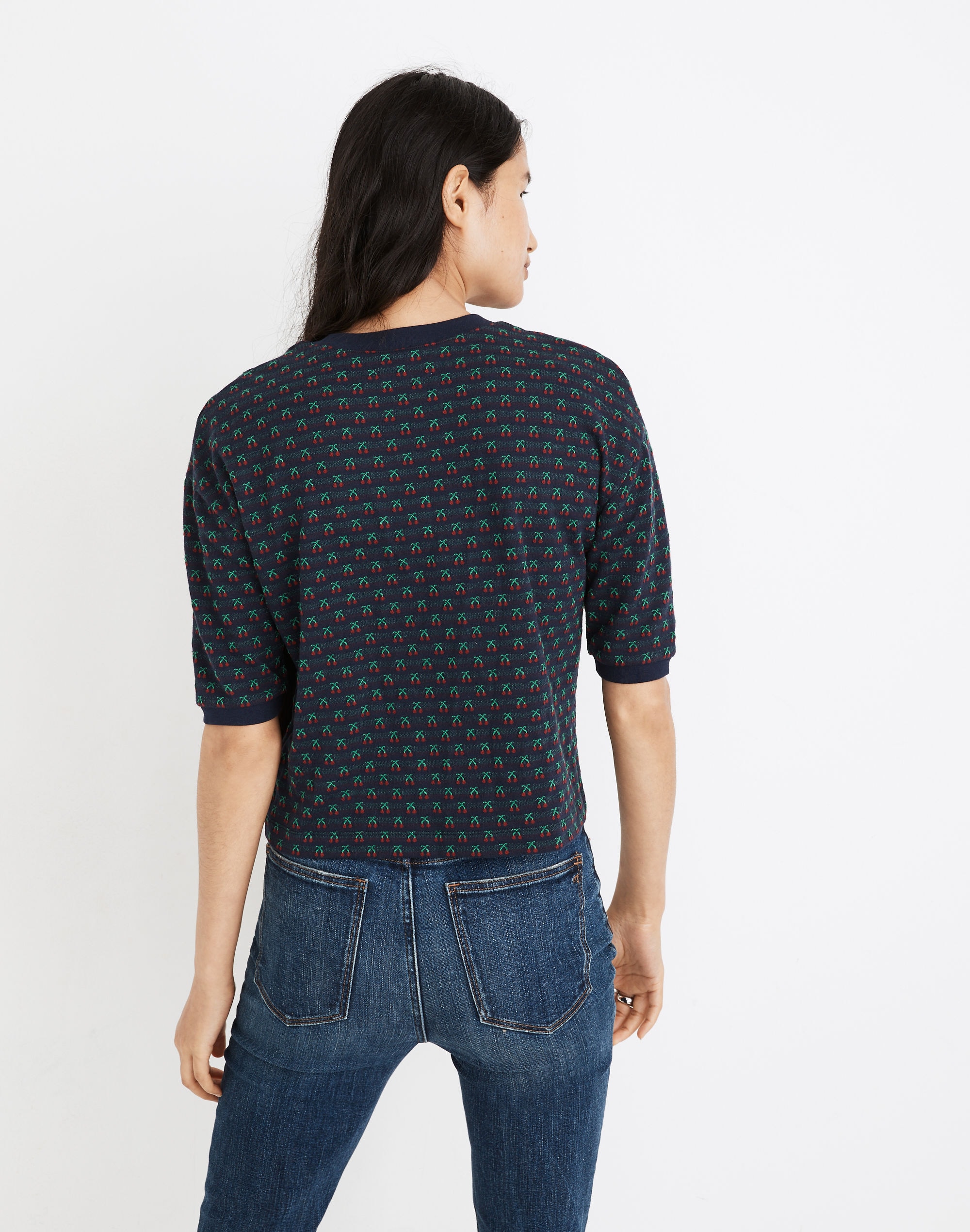 Cherry Jacquard Top | Madewell