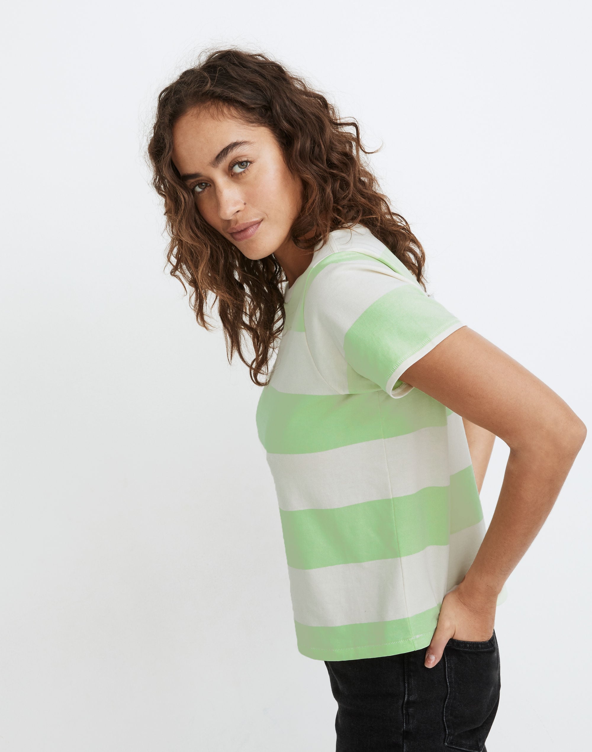 Supima® Cotton Essential Tee Brookline Stripe | Madewell