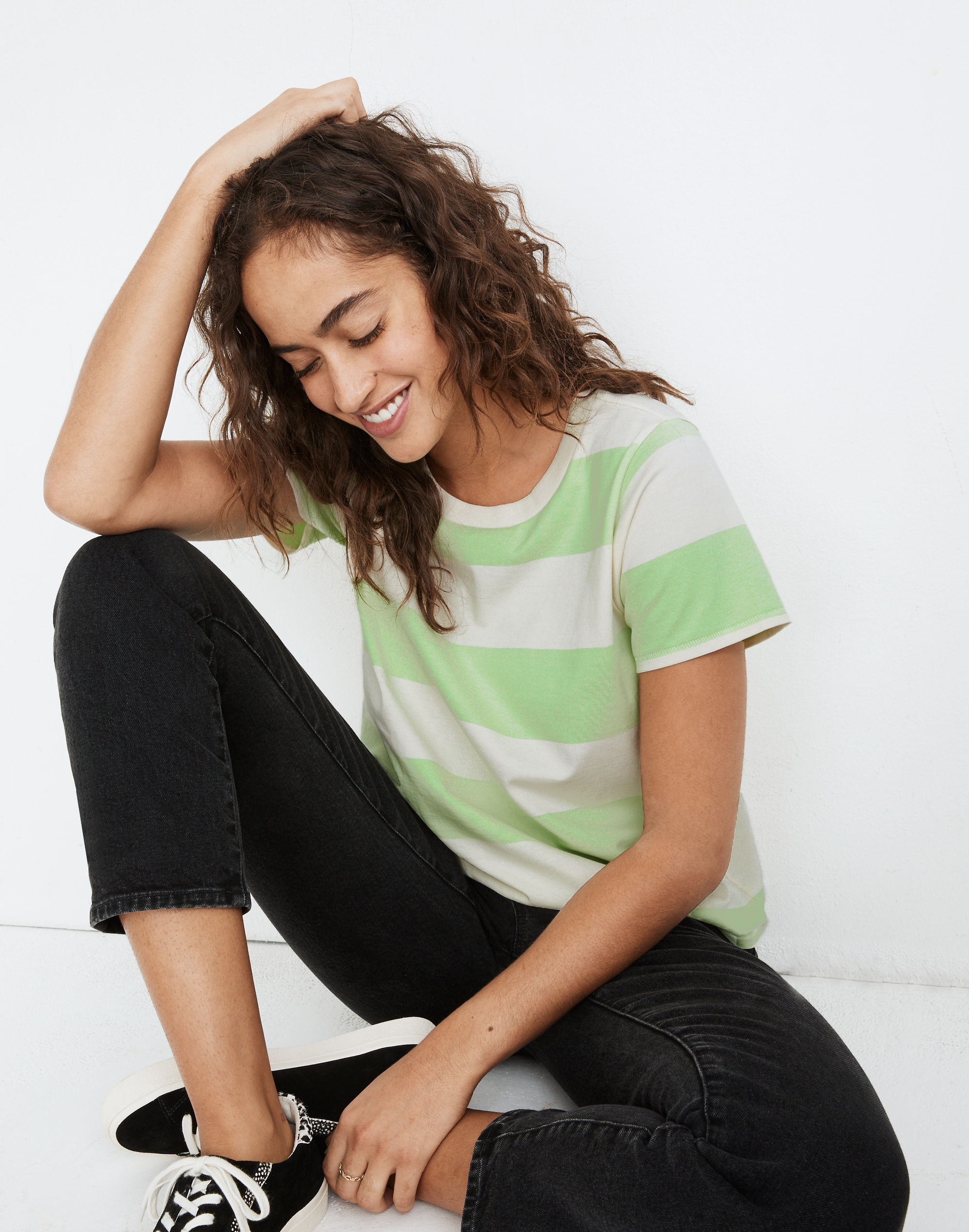 Supima® Cotton Essential Tee Brookline Stripe | Madewell