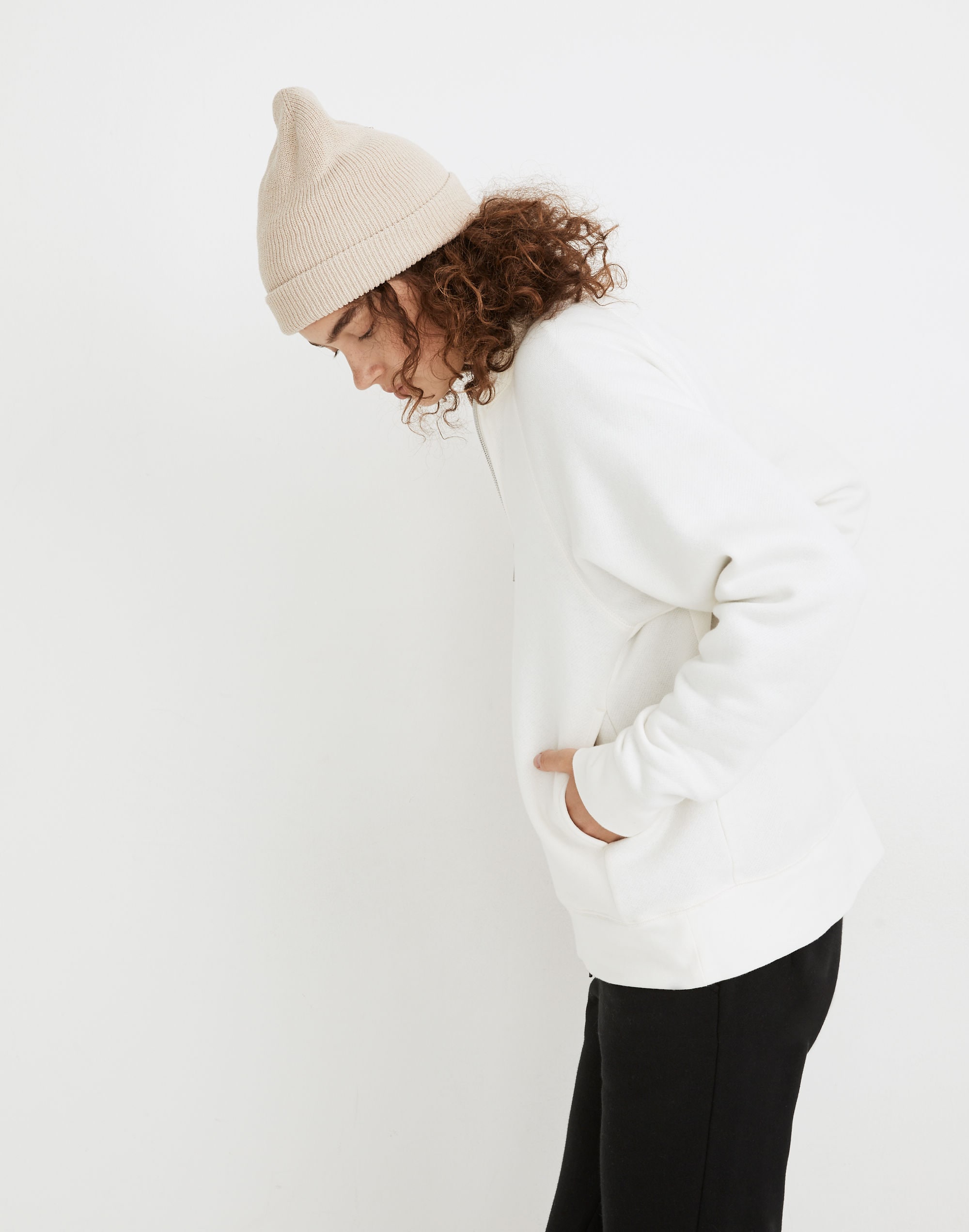 MWL Betterterry Zip-Front Mockneck Sweatshirt | Madewell