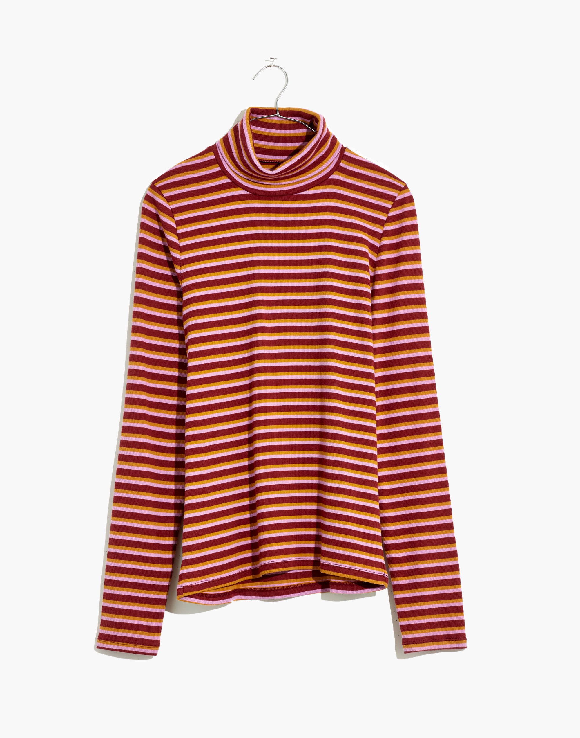 Ribbed Turtleneck Top in Chilton Stripe | Madewell