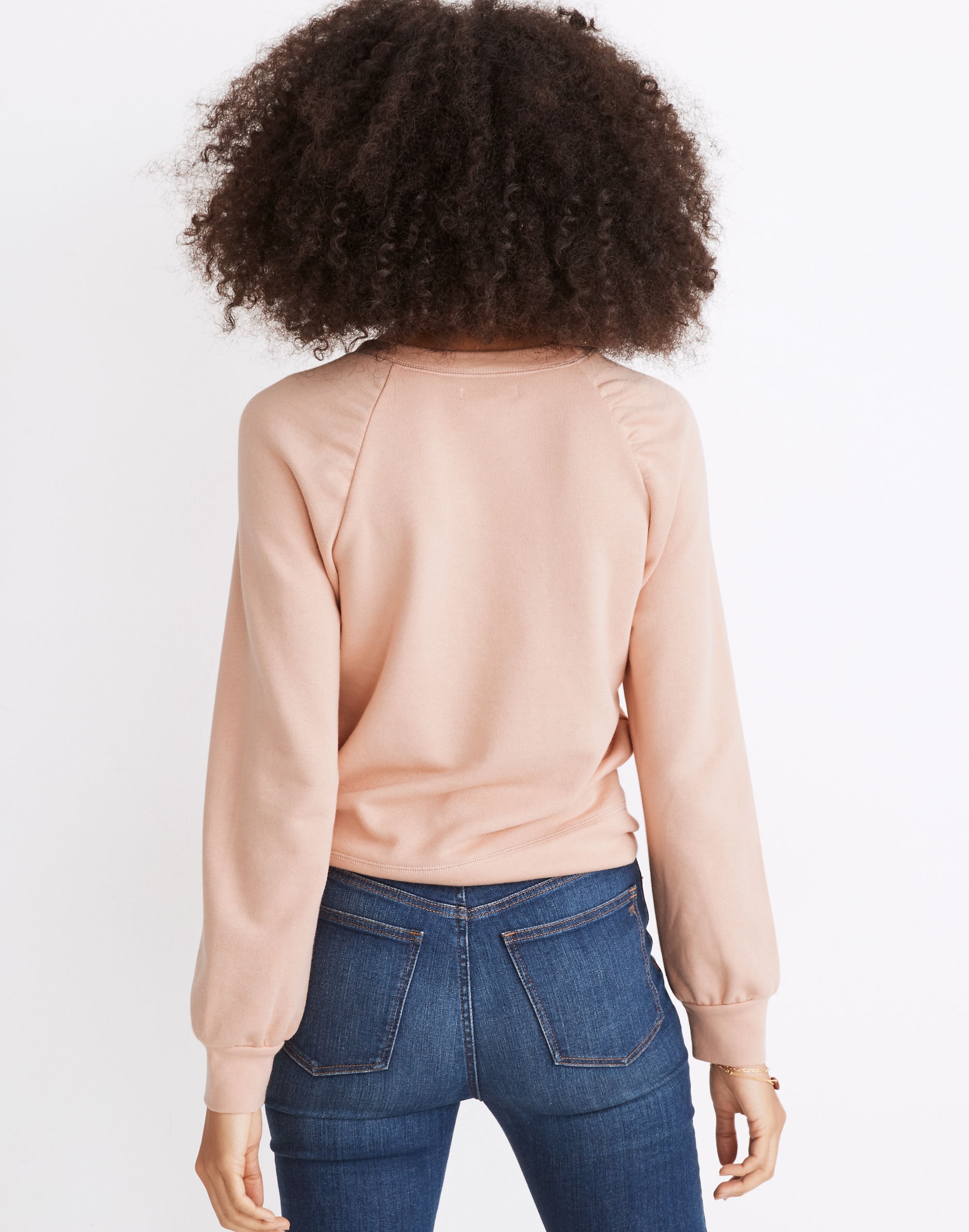 Gathered Puff-Sleeve Sweatshirt | Madewell