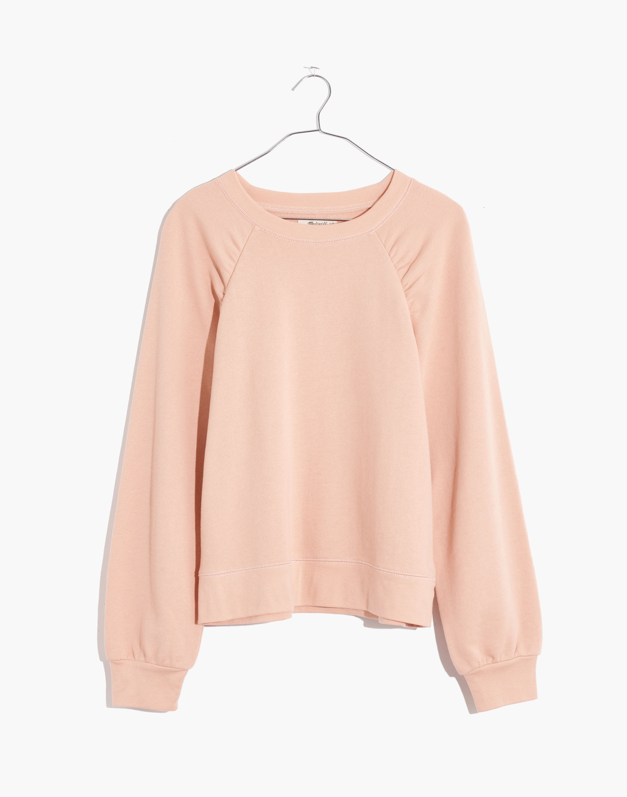 Gathered Puff-Sleeve Sweatshirt | Madewell