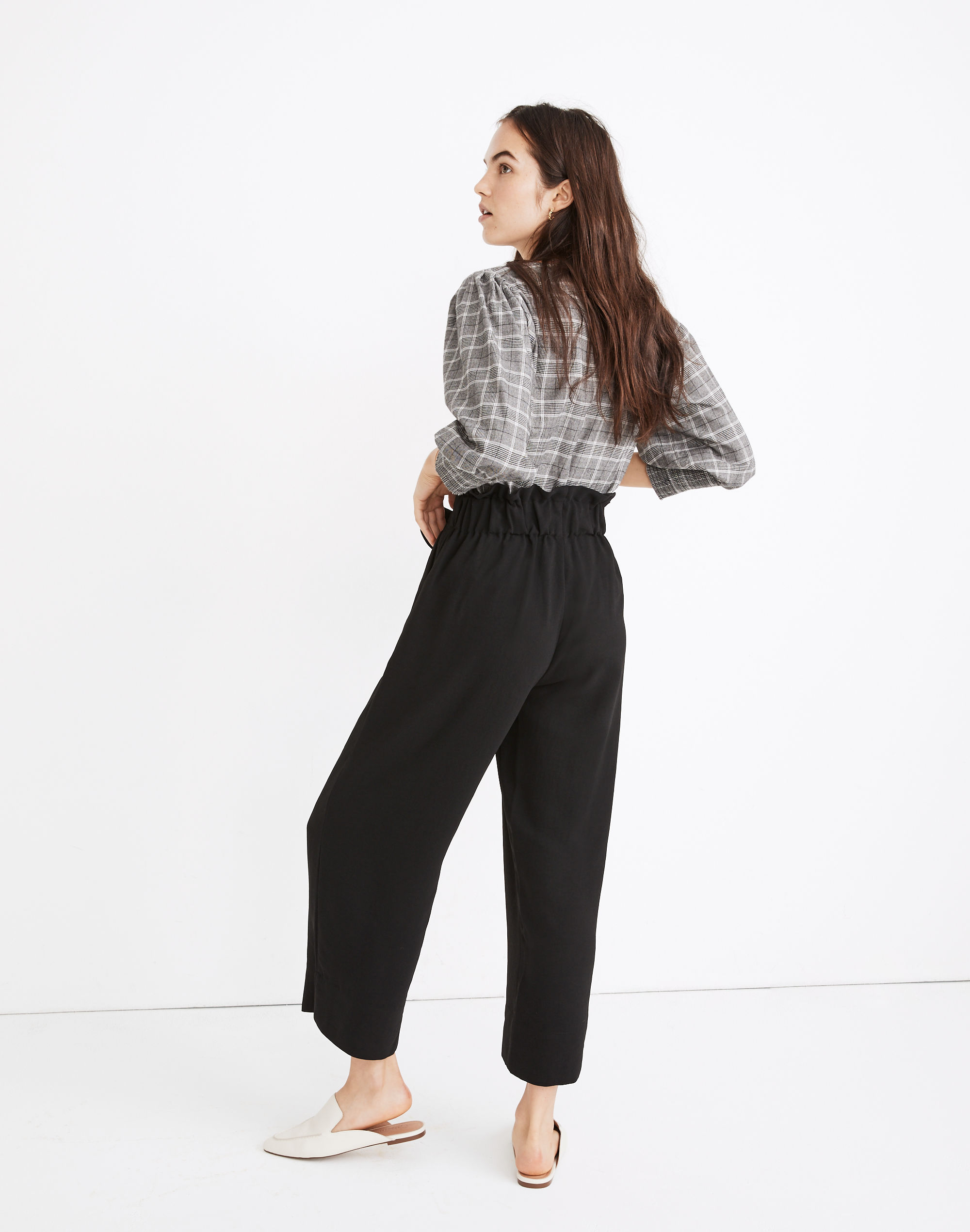 Tie-Waist Huston Pull-On Crop Pants | Madewell