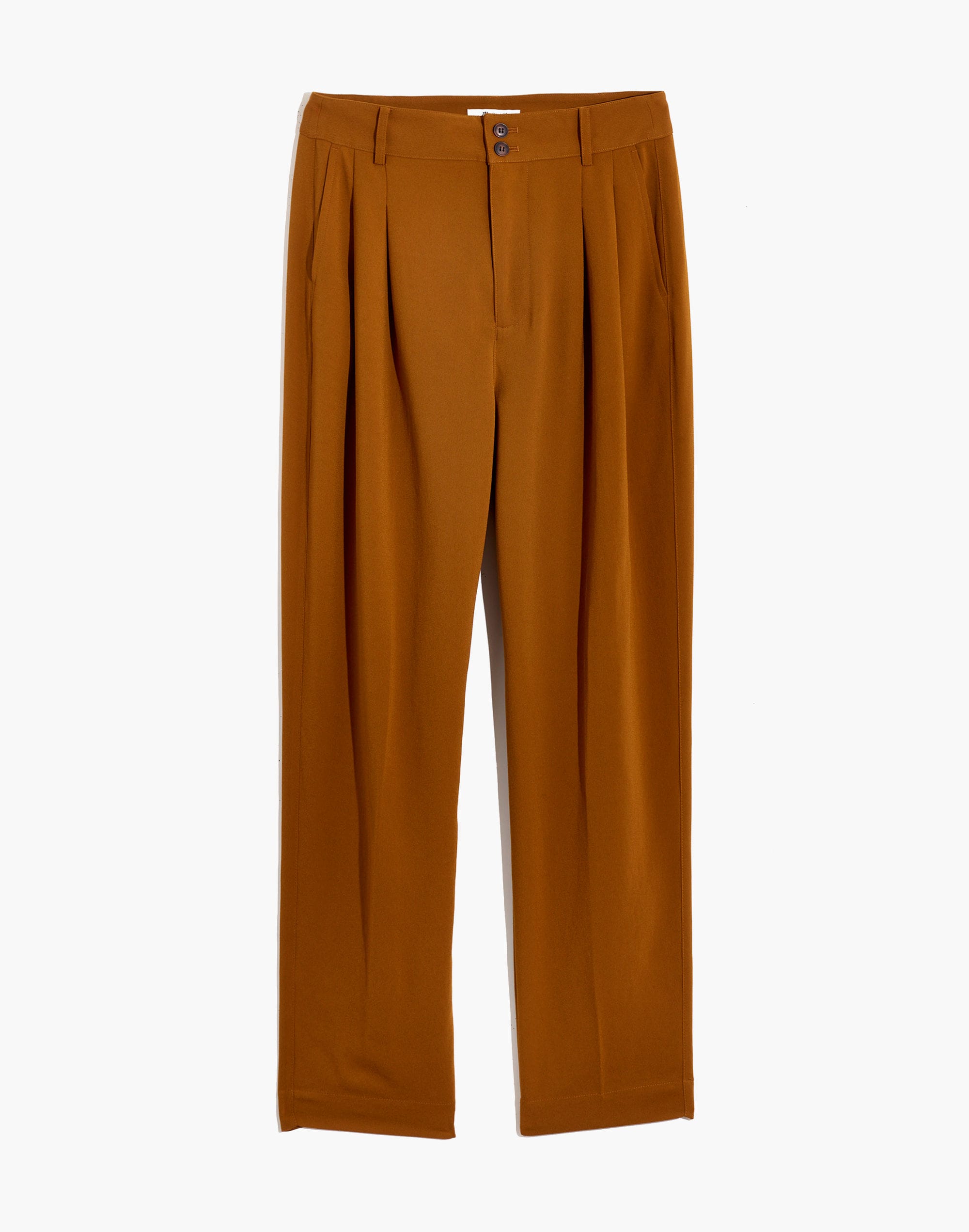 Drapey Pleated Taper Wide-Leg Pants | Madewell