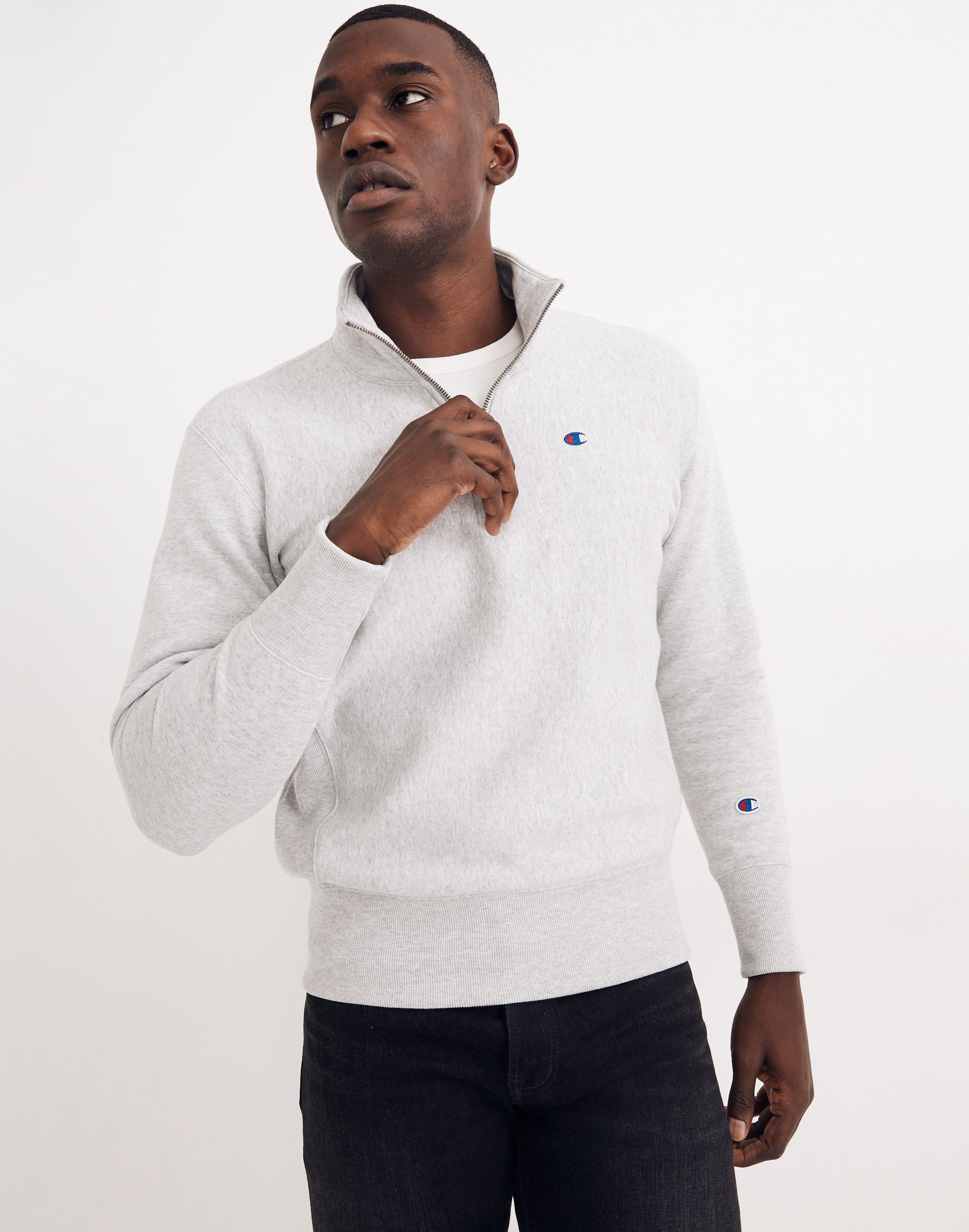 champion sweatshirt half zip