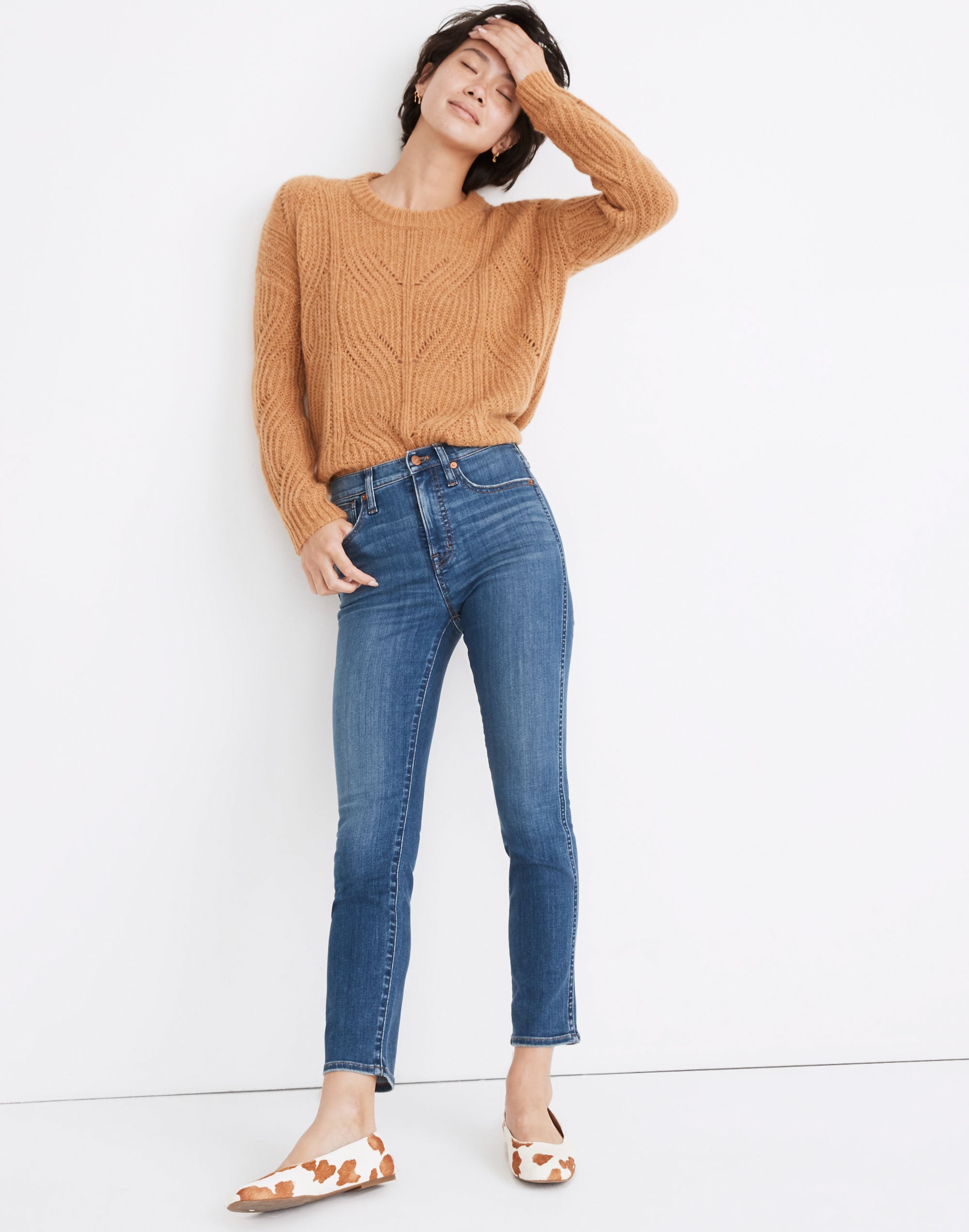 NEW Madewell Stovepipe Jeans in Leaside Wash, 26