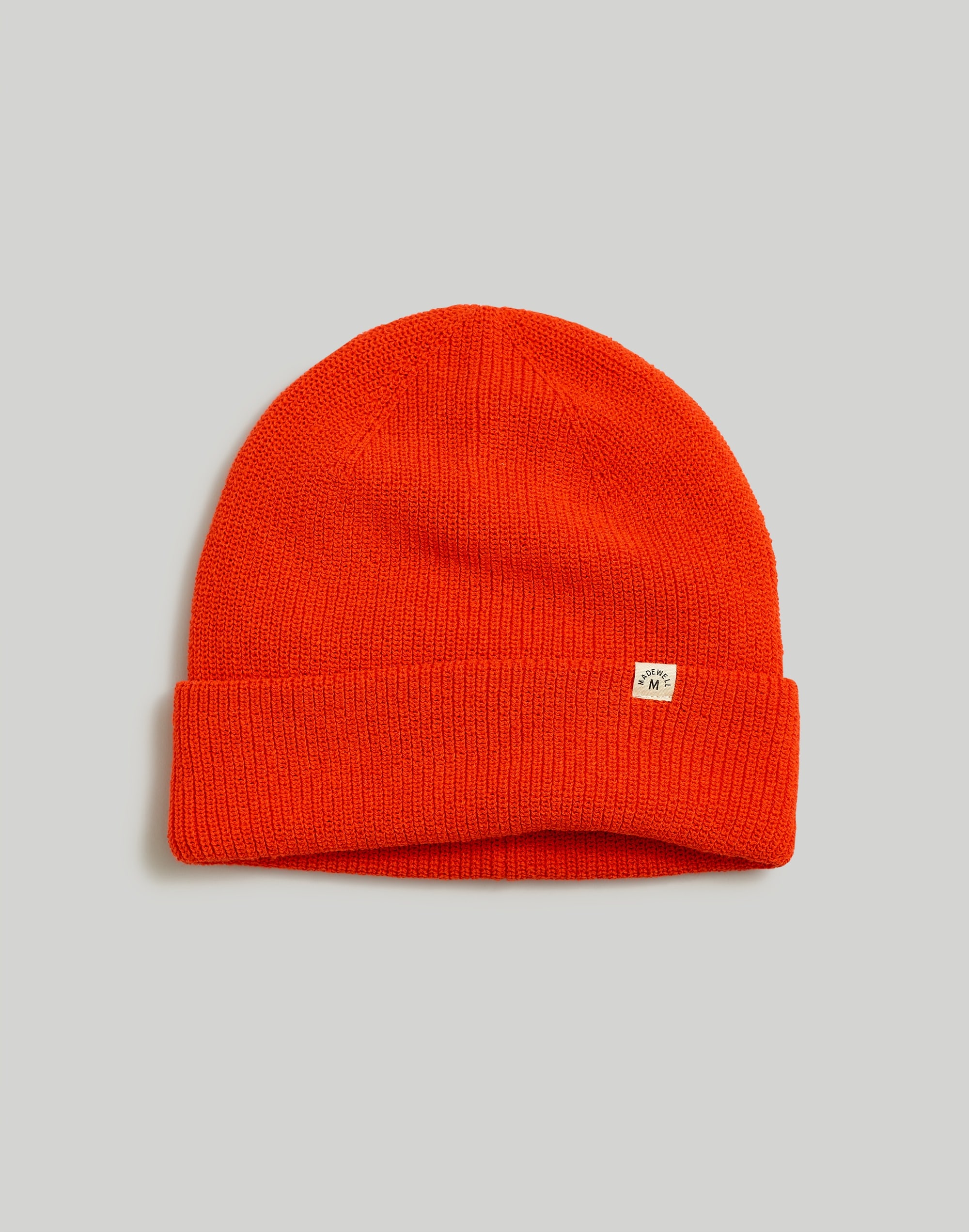 Mw (re)sourced Cuffed Beanie In Festive Orange