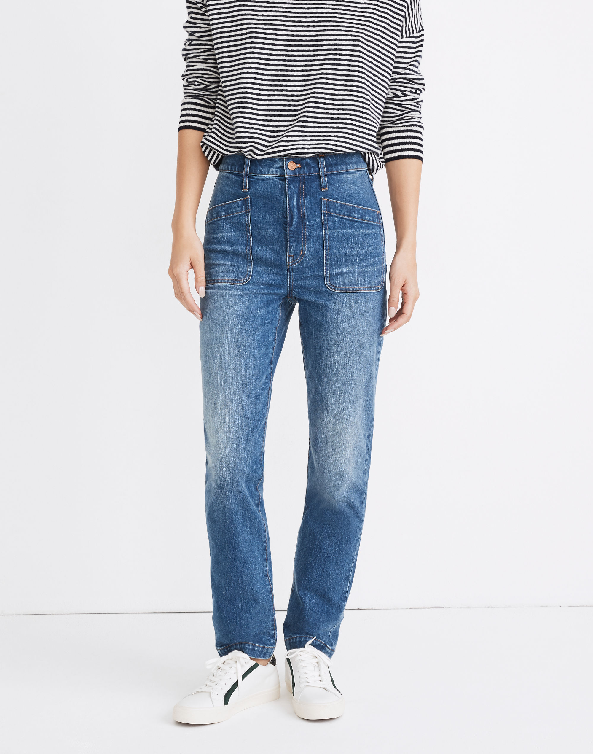 Classic Straight Full-Length Jeans Marfield Wash: Surplus Pocket Edition | Madewell