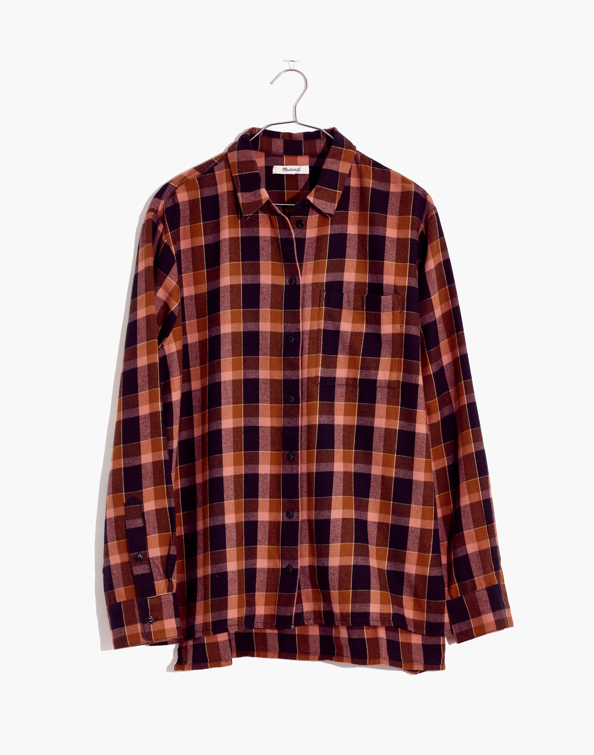 Flannel Oversized Ex-Boyfriend Shirt Gideon Plaid | Madewell