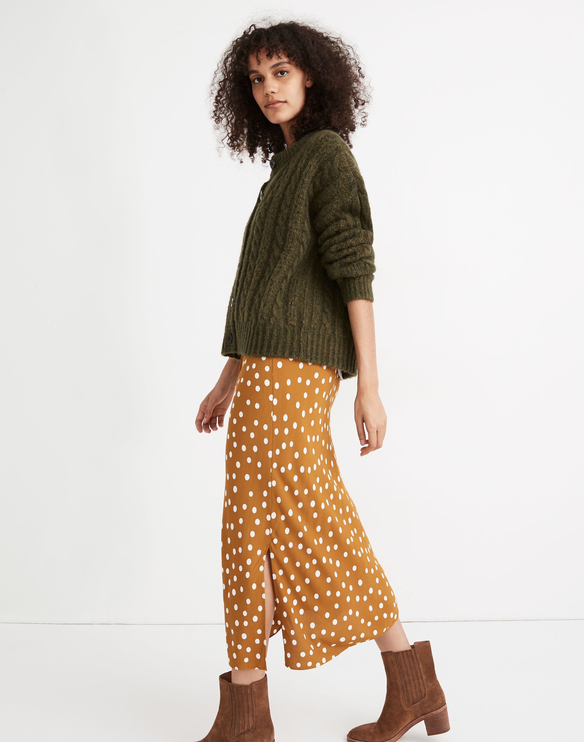 Pointelle Cable Cardigan Sweater | Madewell