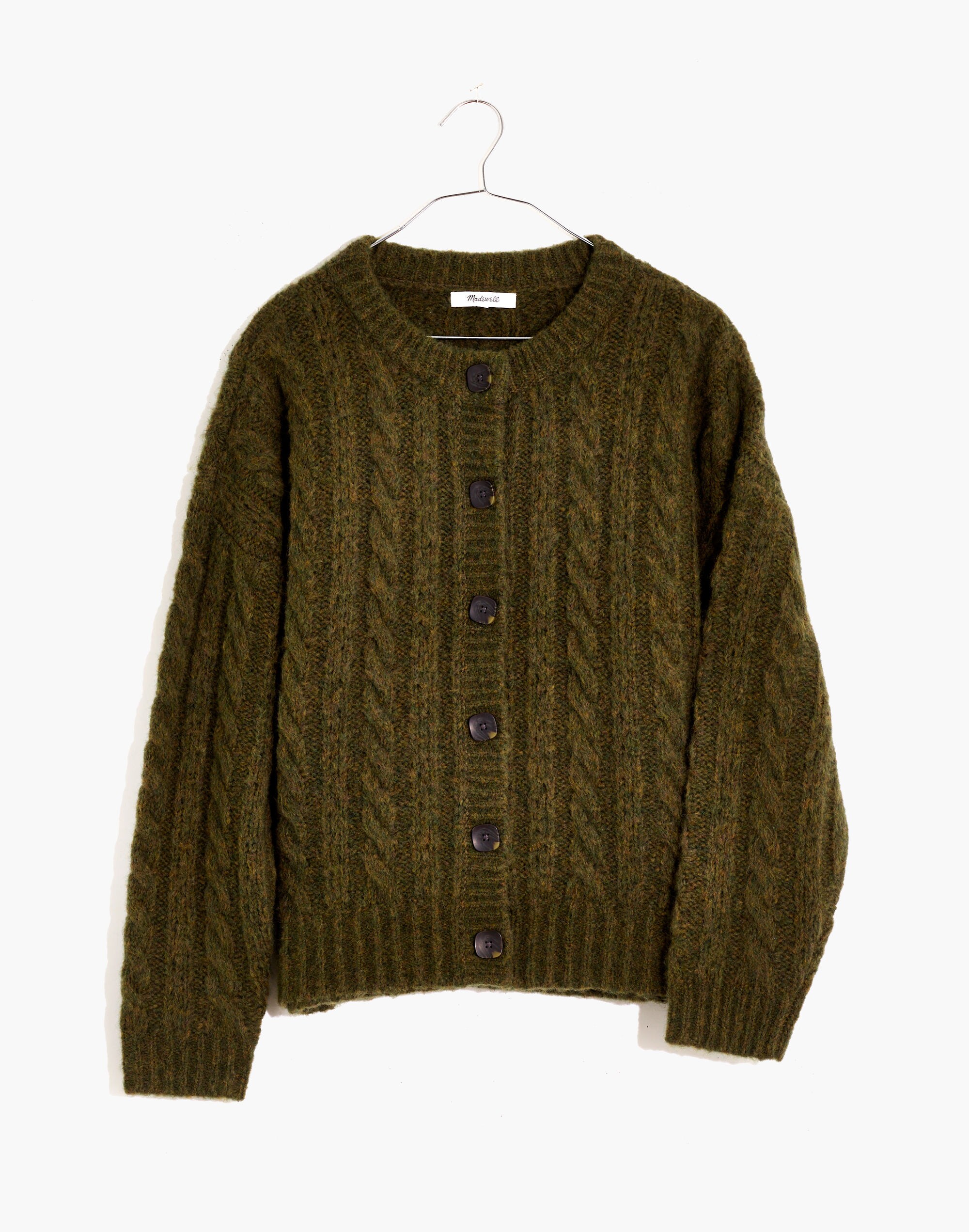 Pointelle Cable Cardigan Sweater | Madewell