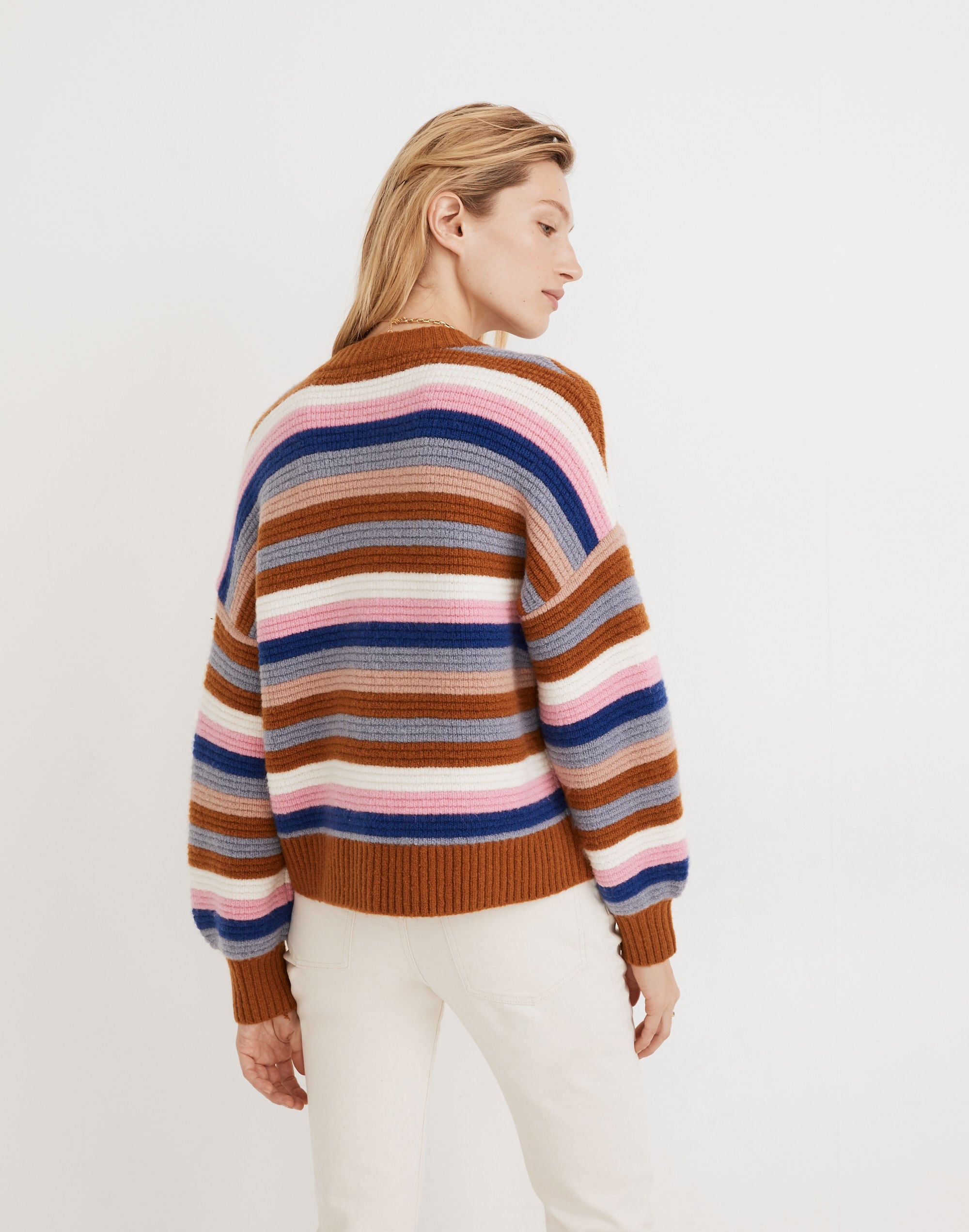 Striped Springview Cardigan Sweater Coziest Yarn | Madewell