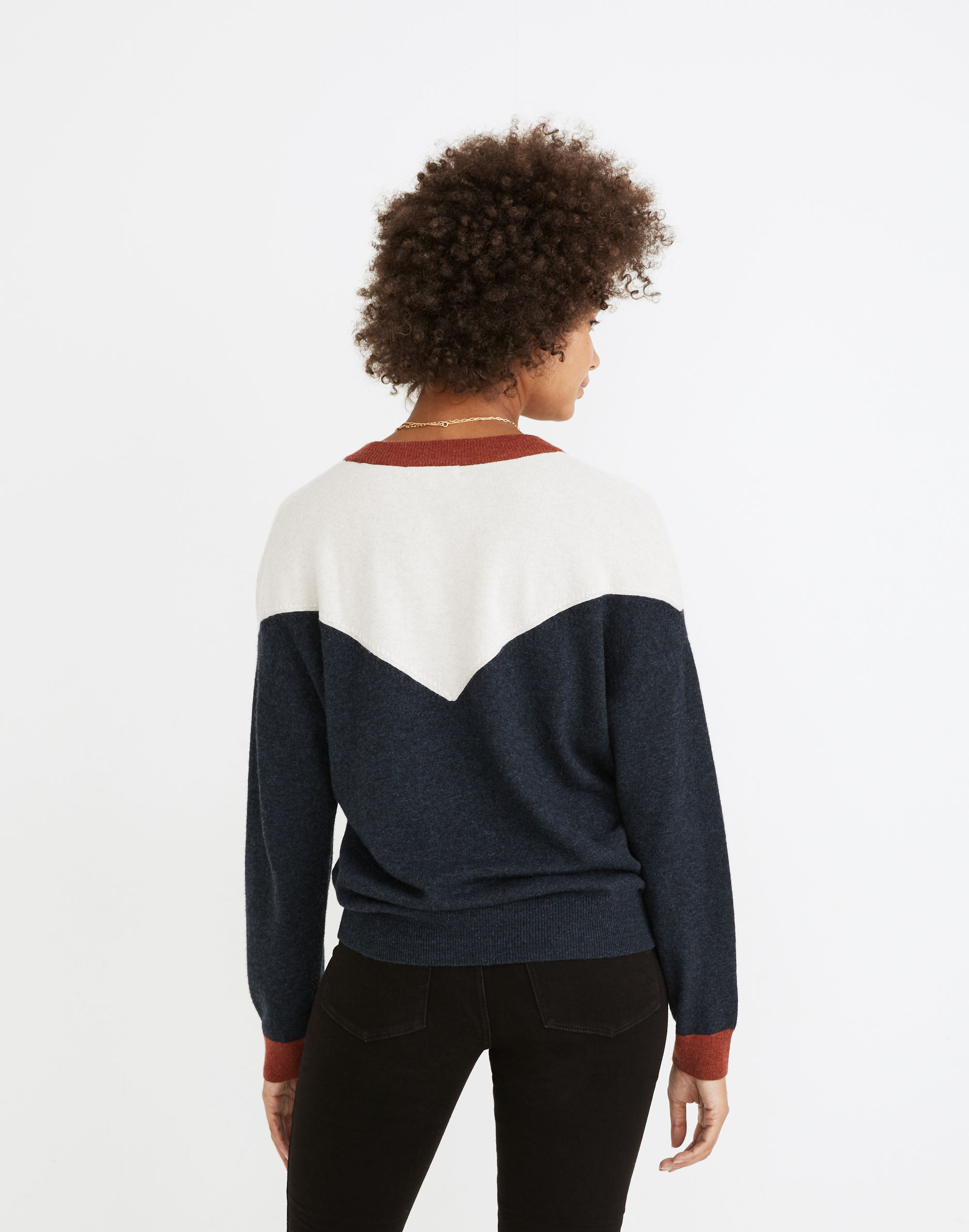 Colorblock Yoke Pullover Sweater | Madewell