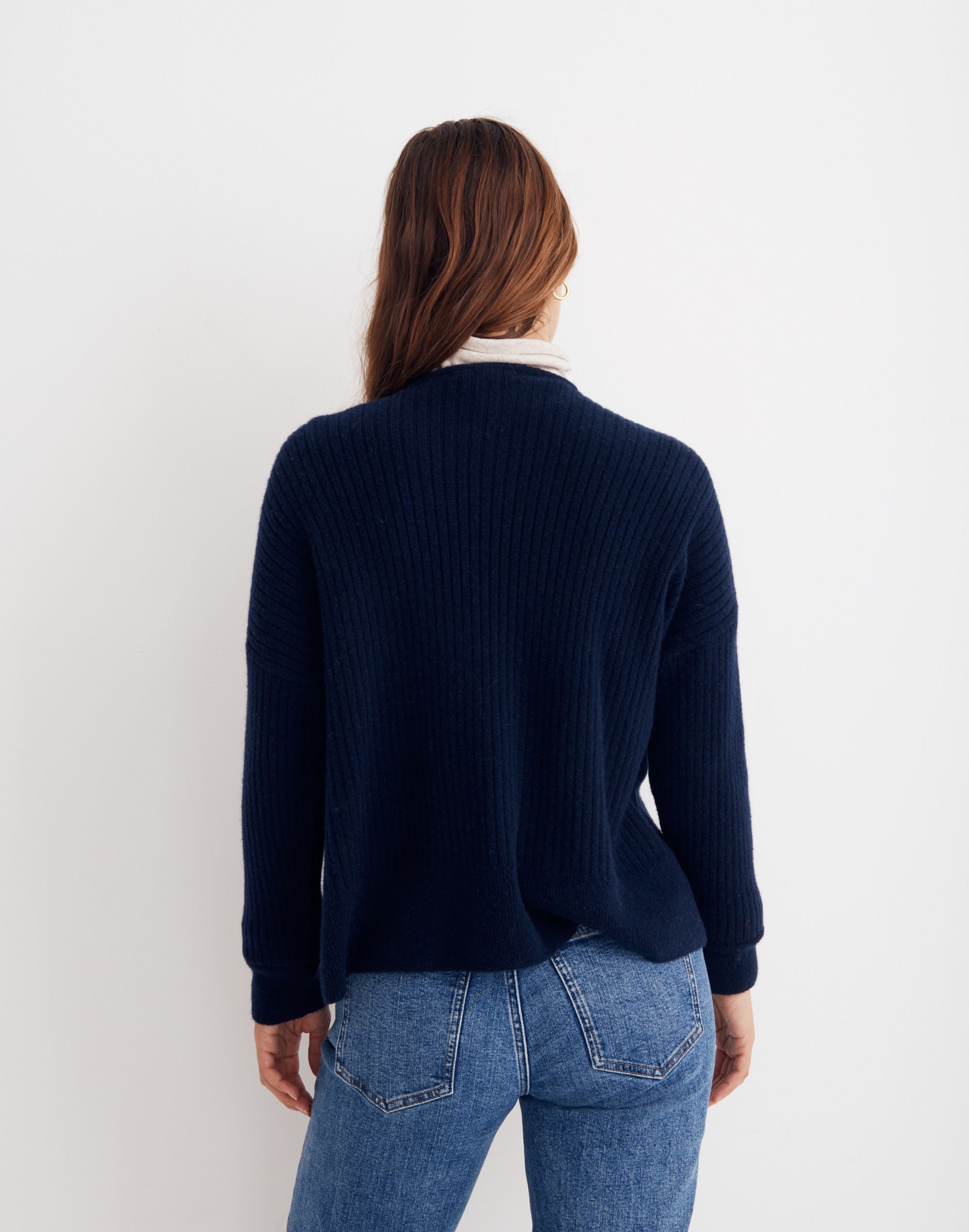 Cameron Ribbed Cardigan Sweater in Coziest Yarn | Madewell