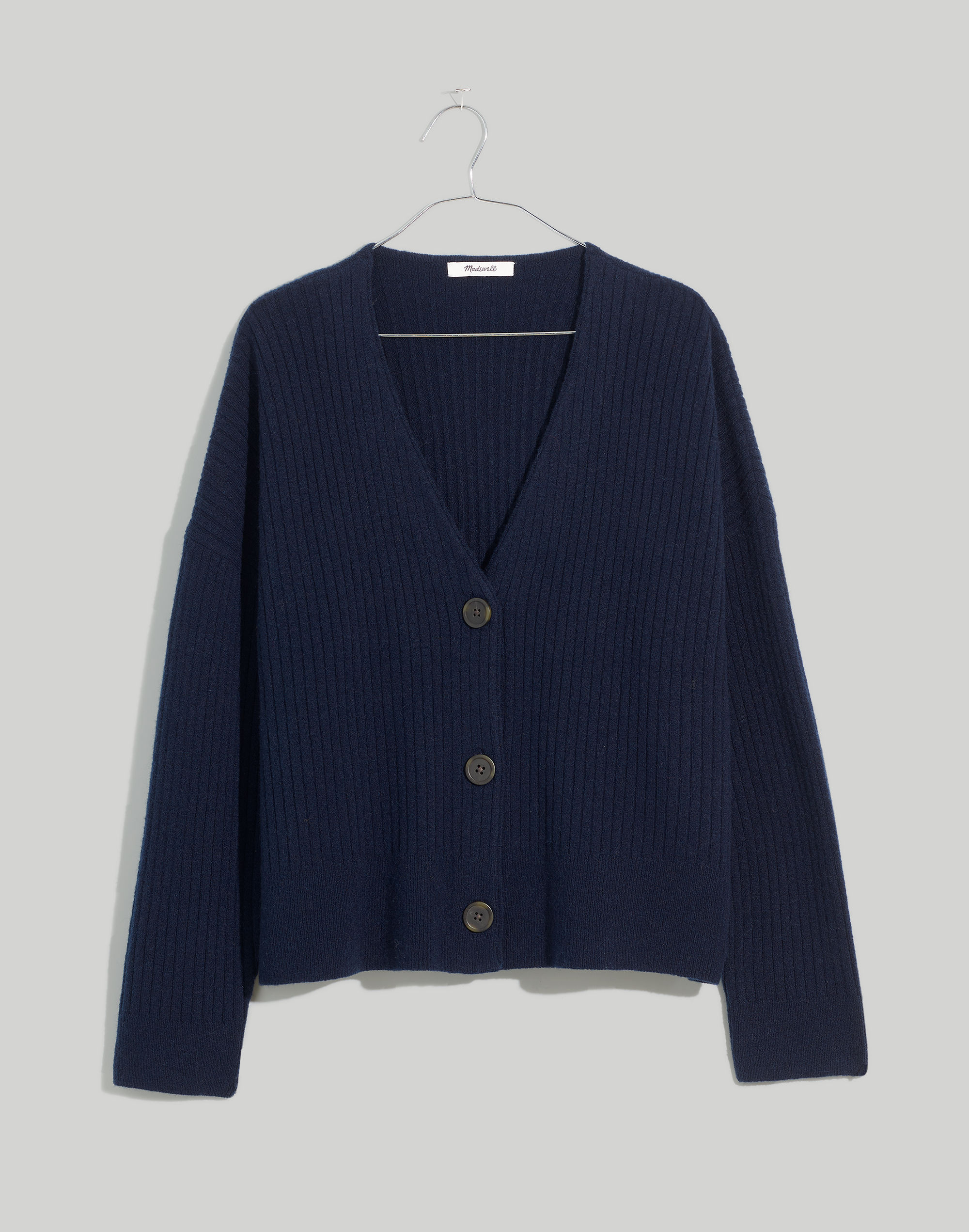 Cameron Ribbed Cardigan Sweater in Coziest Yarn | Madewell