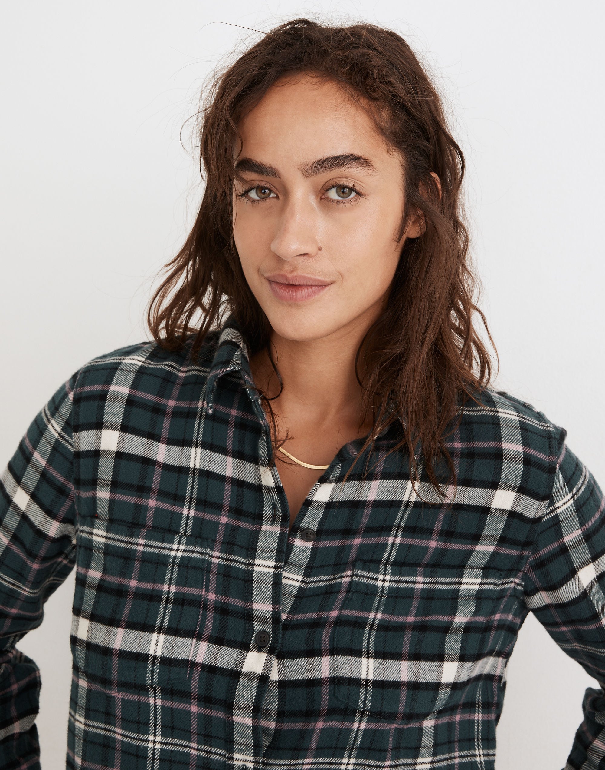 Flannel Classic Ex-Boyfriend Shirt Baywood Plaid | Madewell