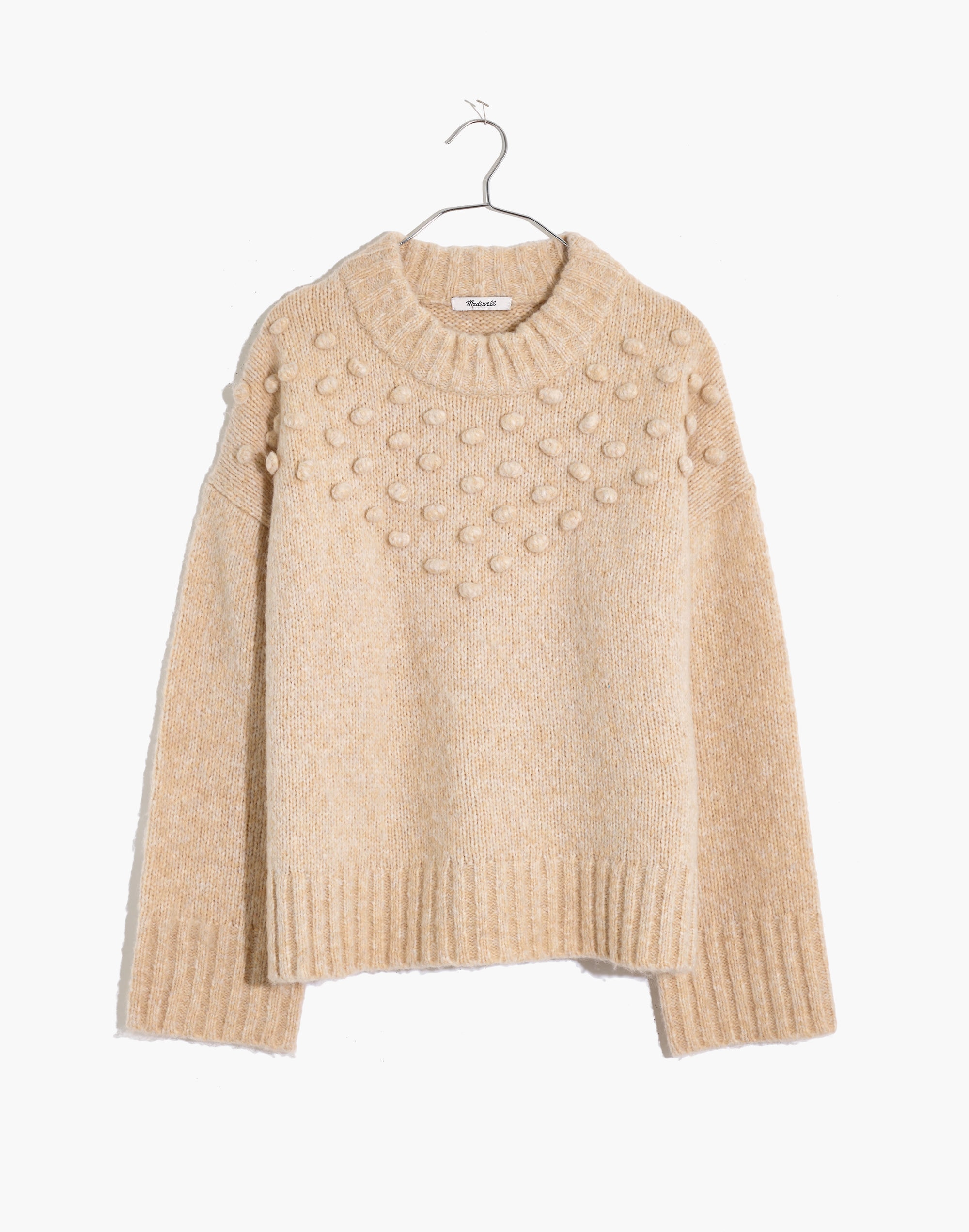 Placed Bobble Mockneck Sweater | Madewell