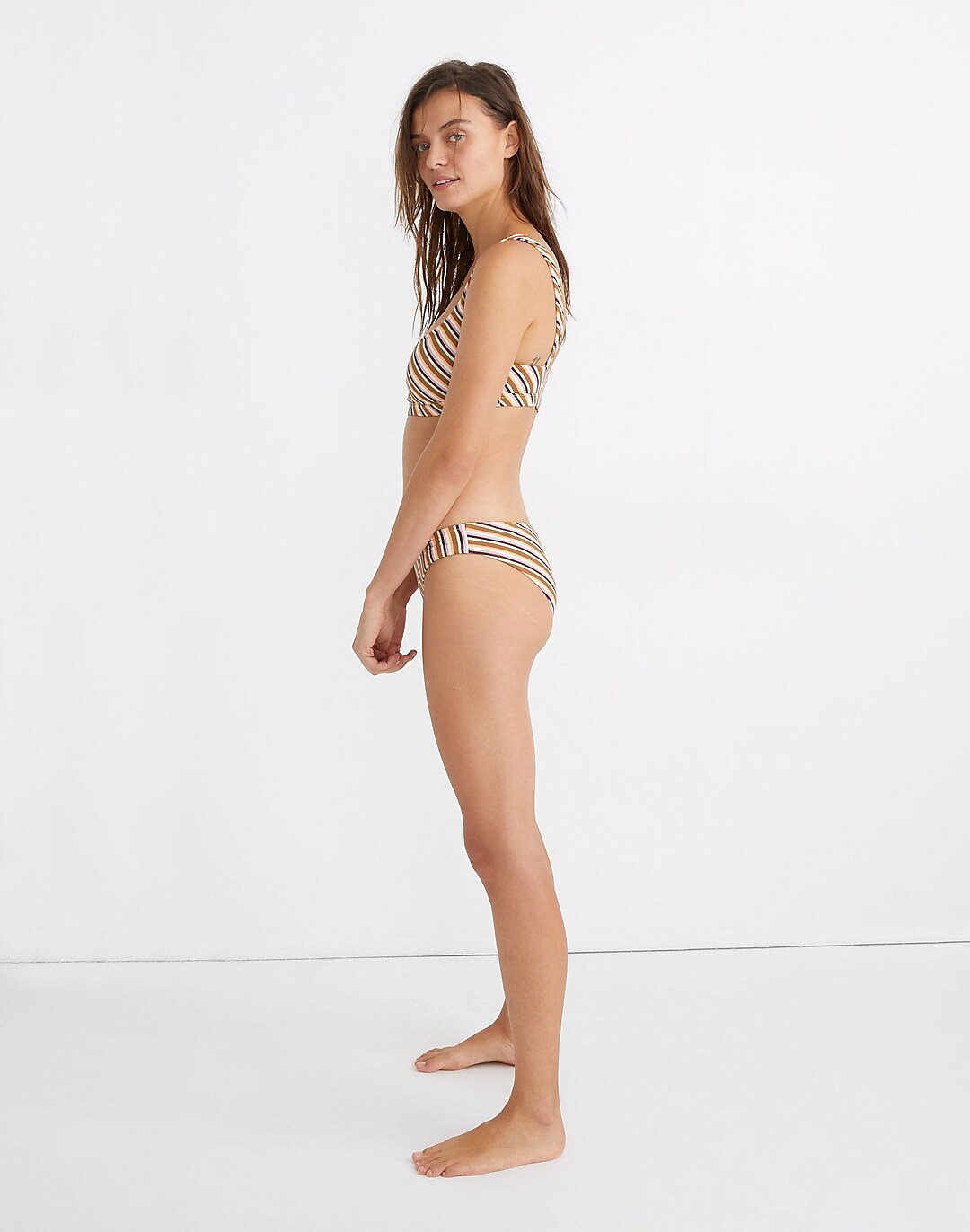 Ruched Detailing: Madewell Second Wave Ruched String Bikini, 12 Cute  Swimsuits to Shop From Madewell This Season