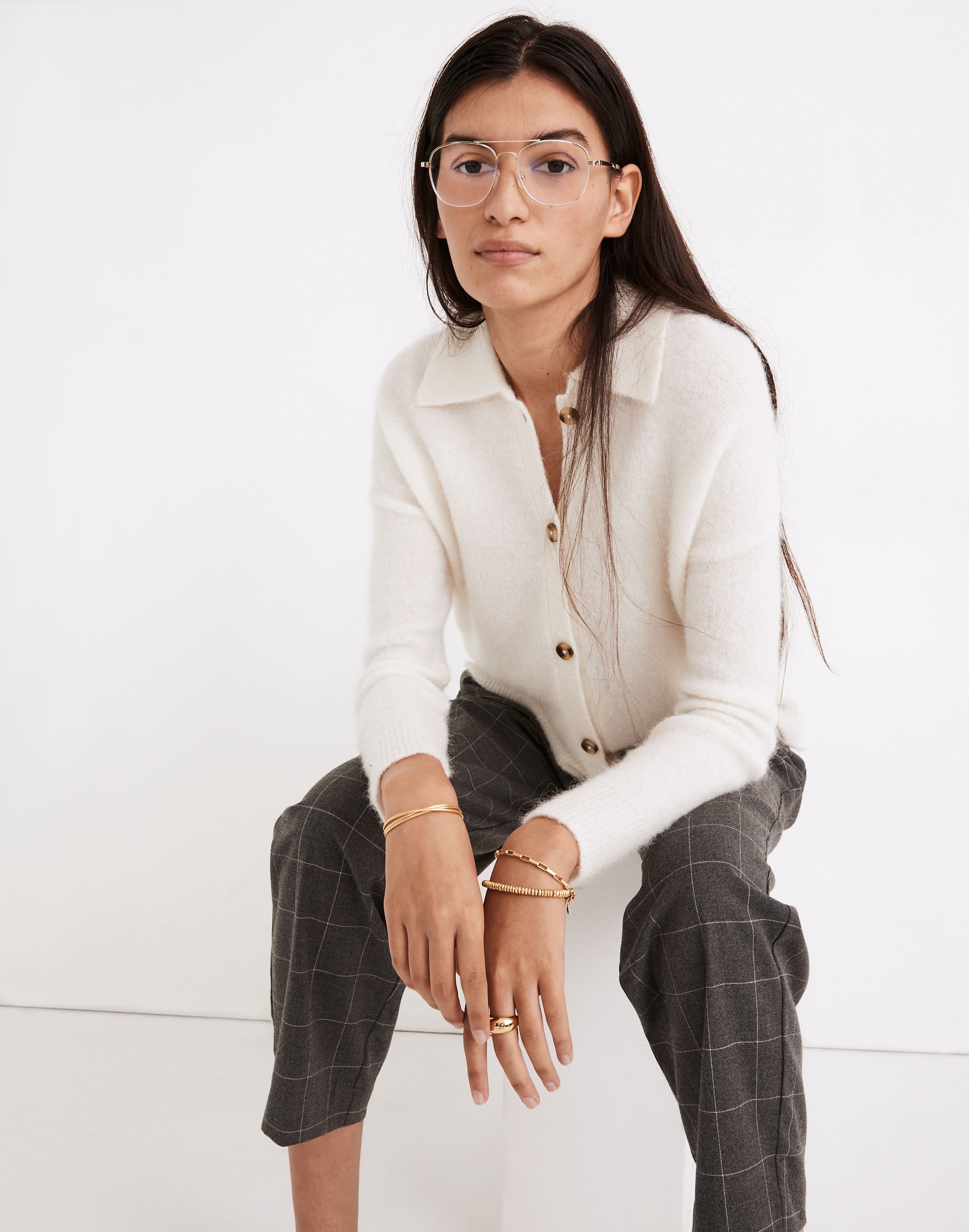 Plaid Flannel Track Trousers | Madewell