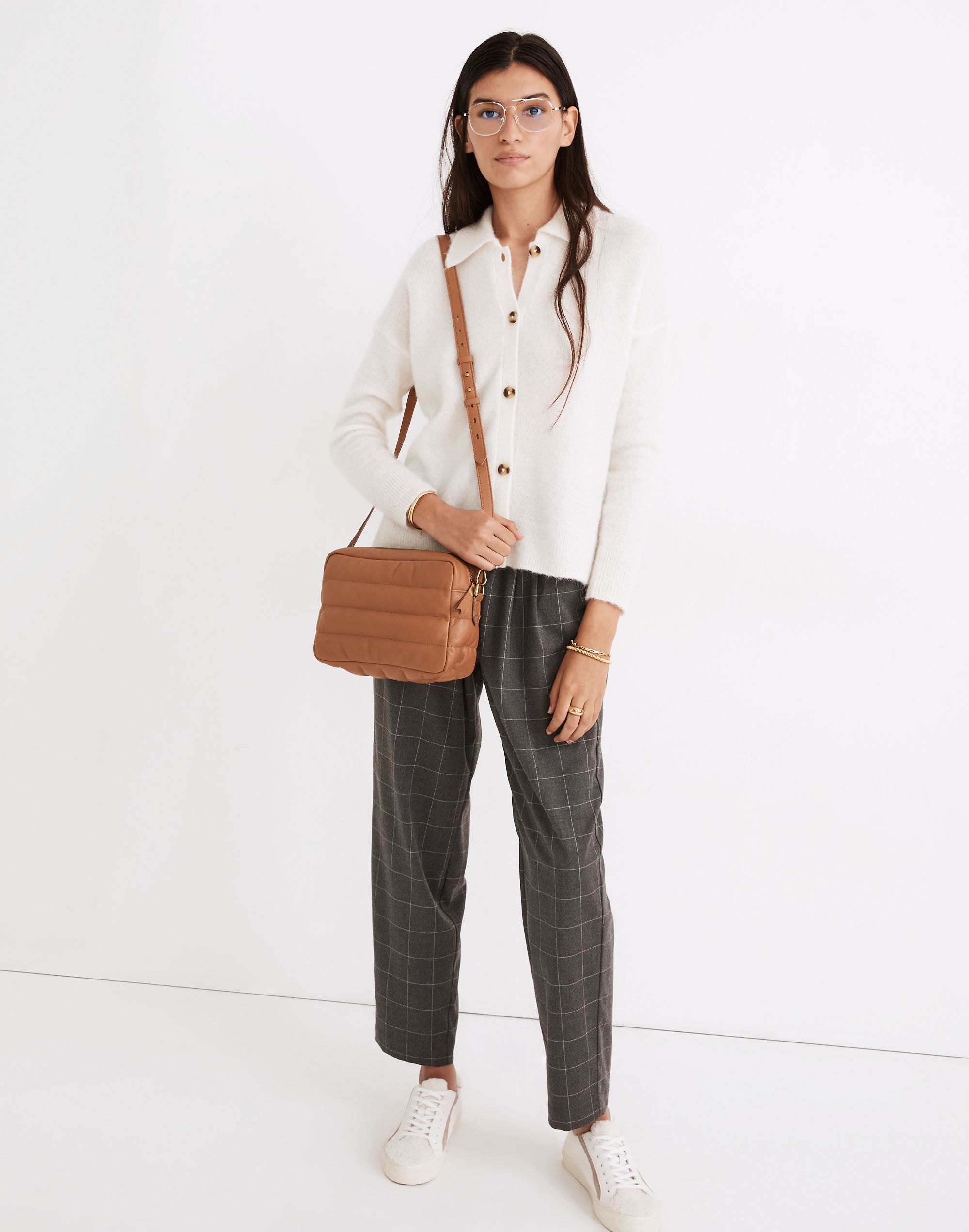 Plaid Flannel Track Trousers | Madewell