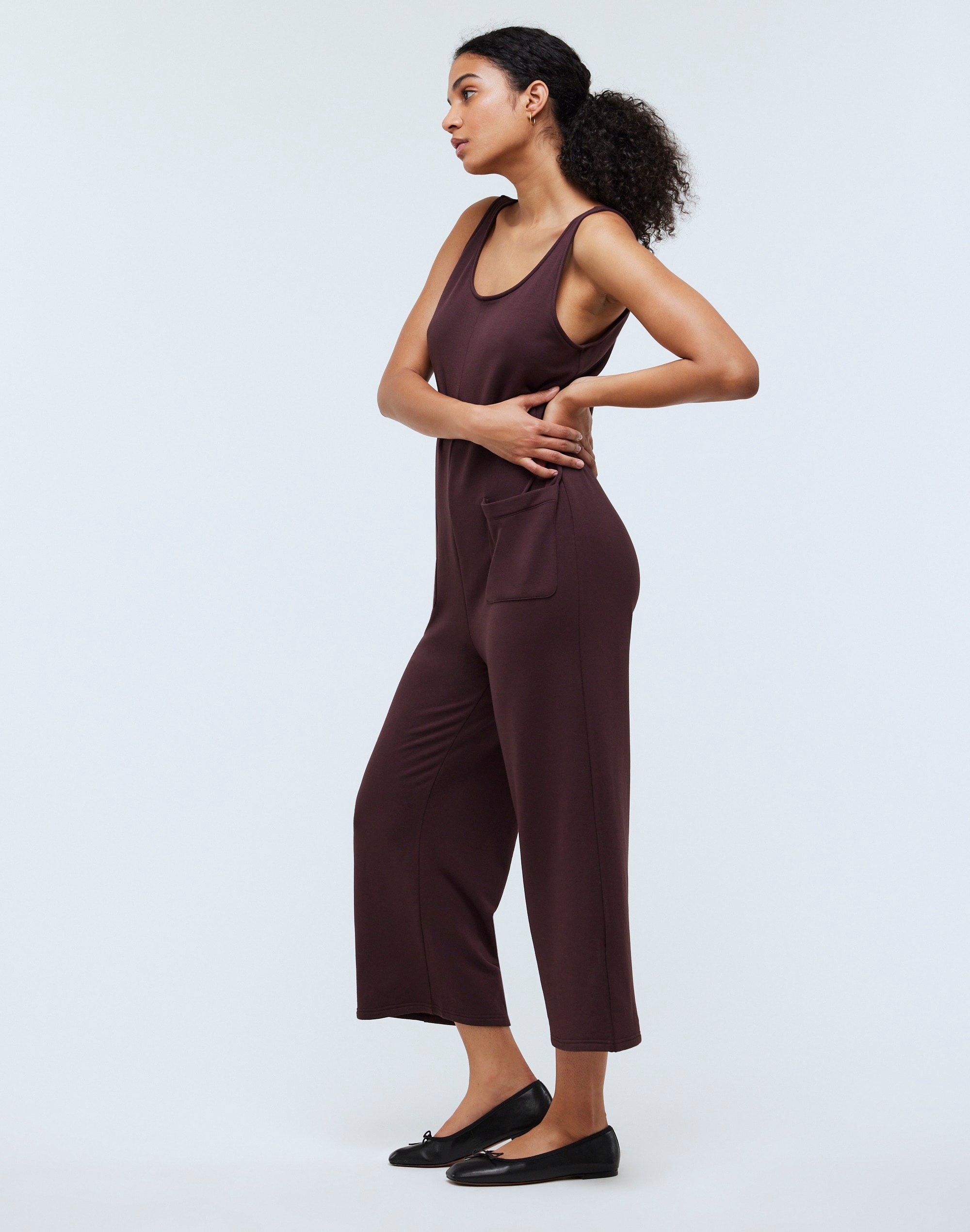 Superbrushed Pull-On Jumpsuit