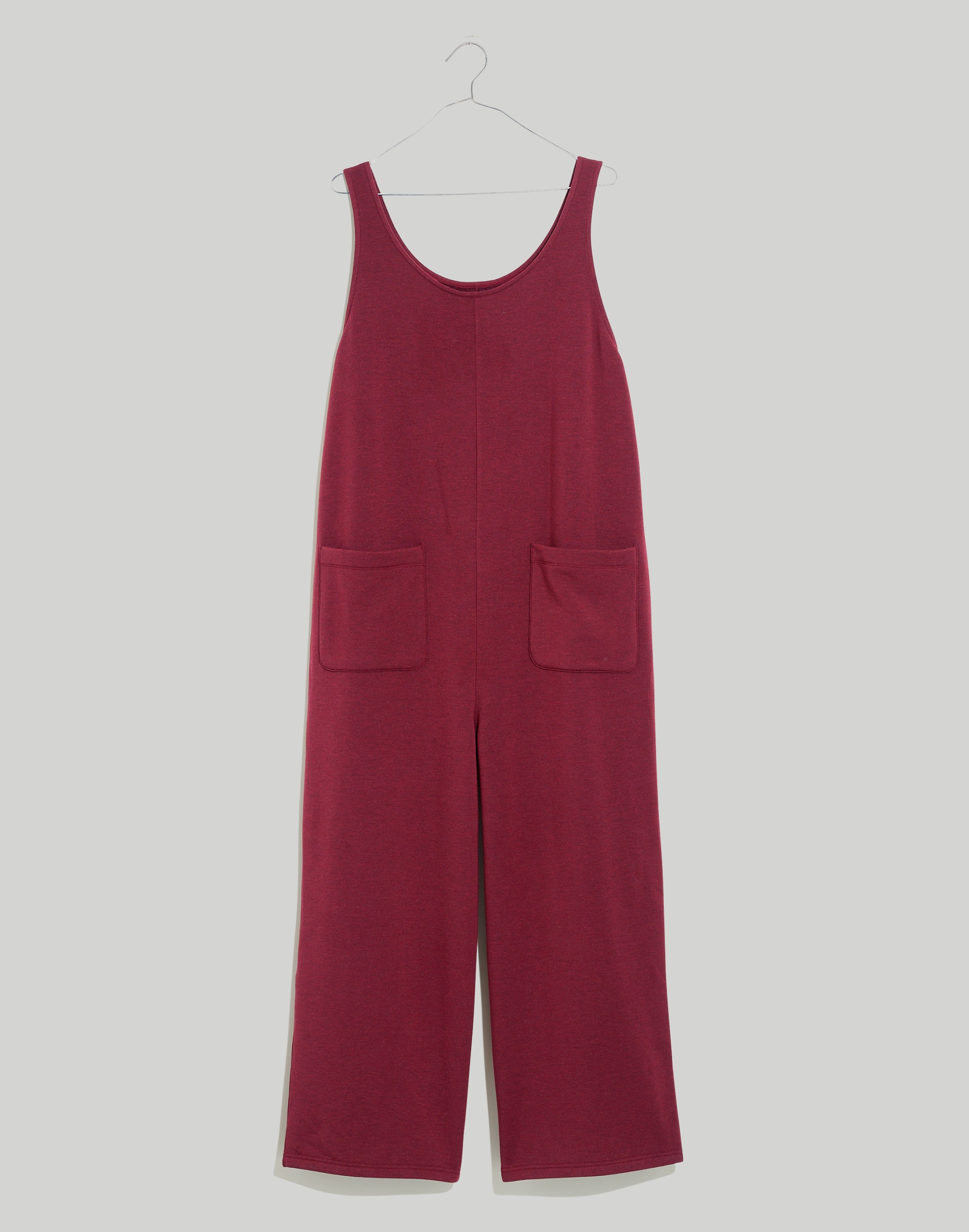 Mw Superbrushed Pull-on Jumpsuit In Vintage Mulberry