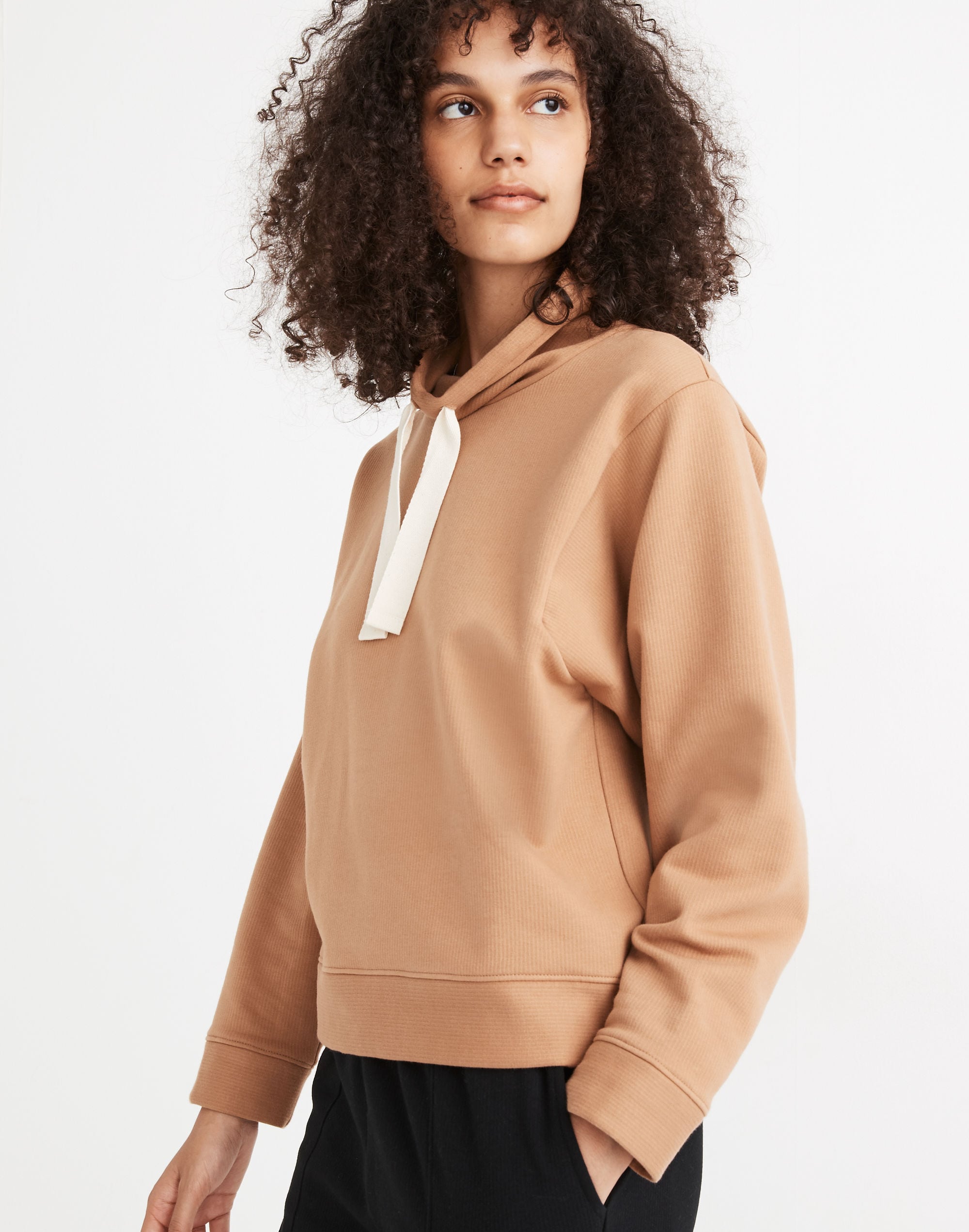 MWL Ribbed Funnelneck Sweatshirt | Madewell