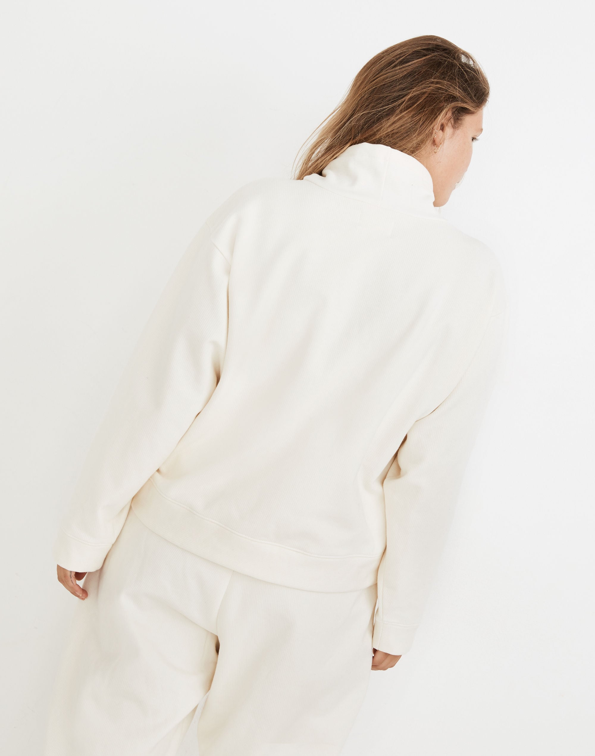 MWL Ribbed Funnelneck Sweatshirt | Madewell