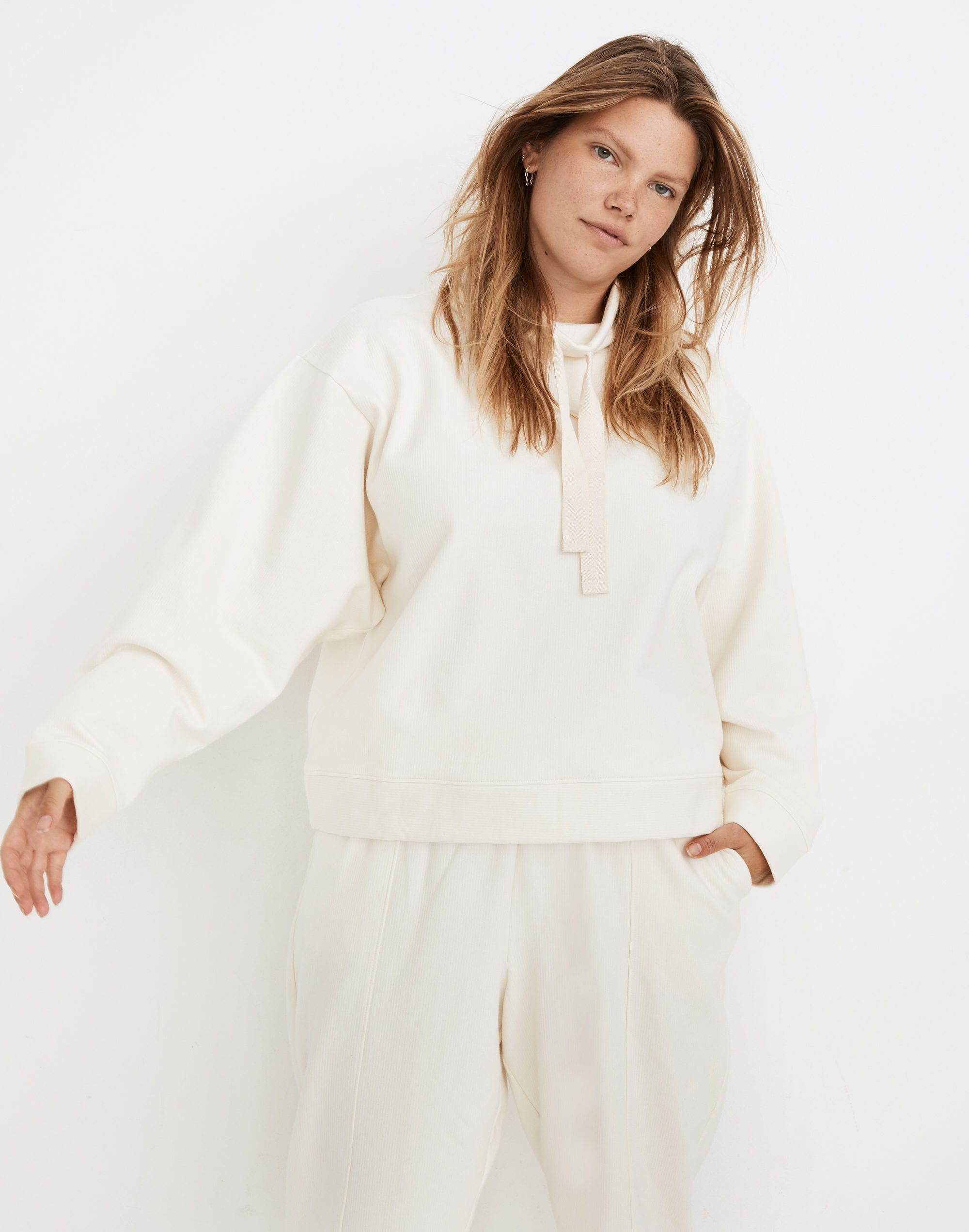 MWL Ribbed Funnelneck Sweatshirt | Madewell