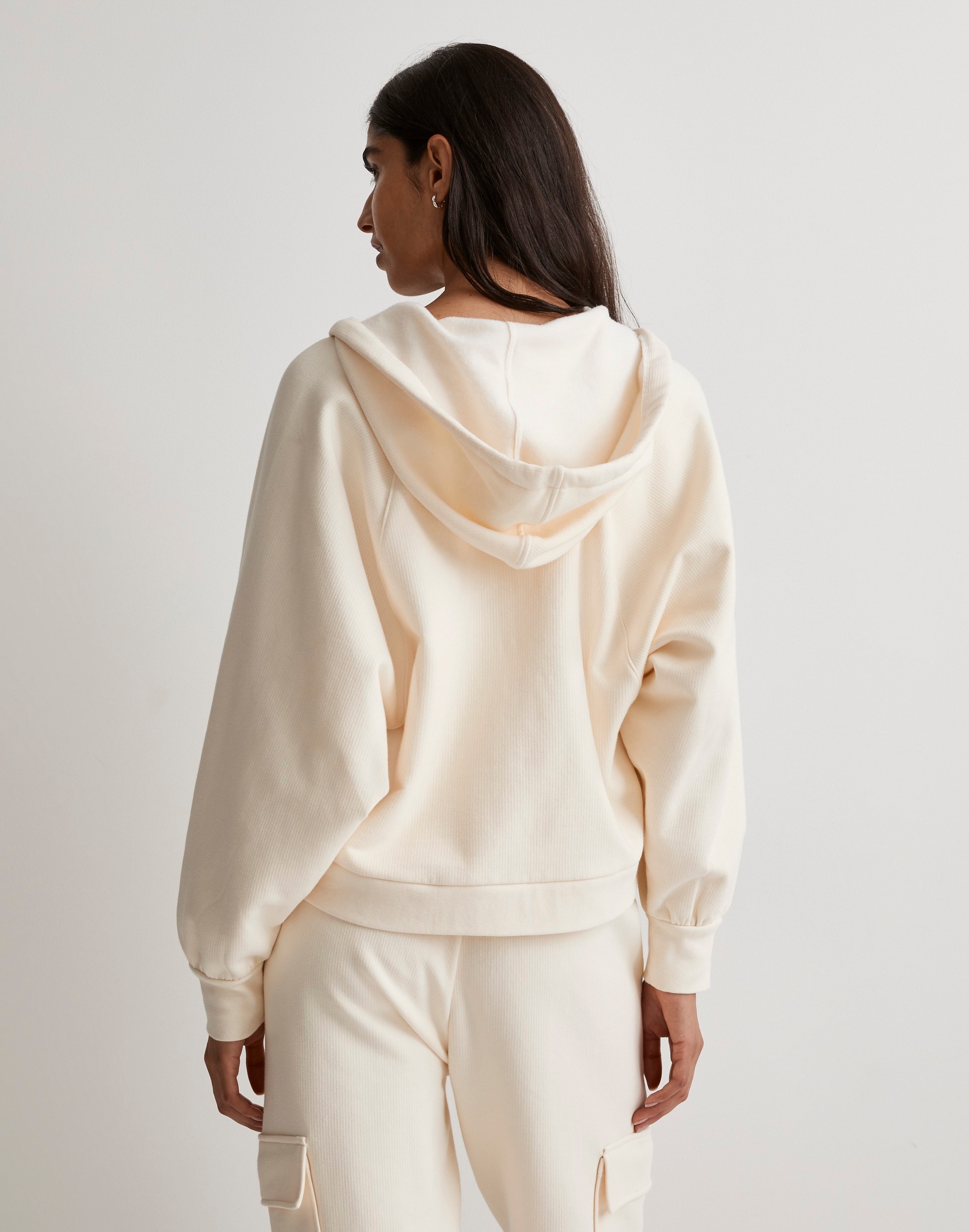 Ribbed Cocoon Hoodie Sweatshirt | Madewell