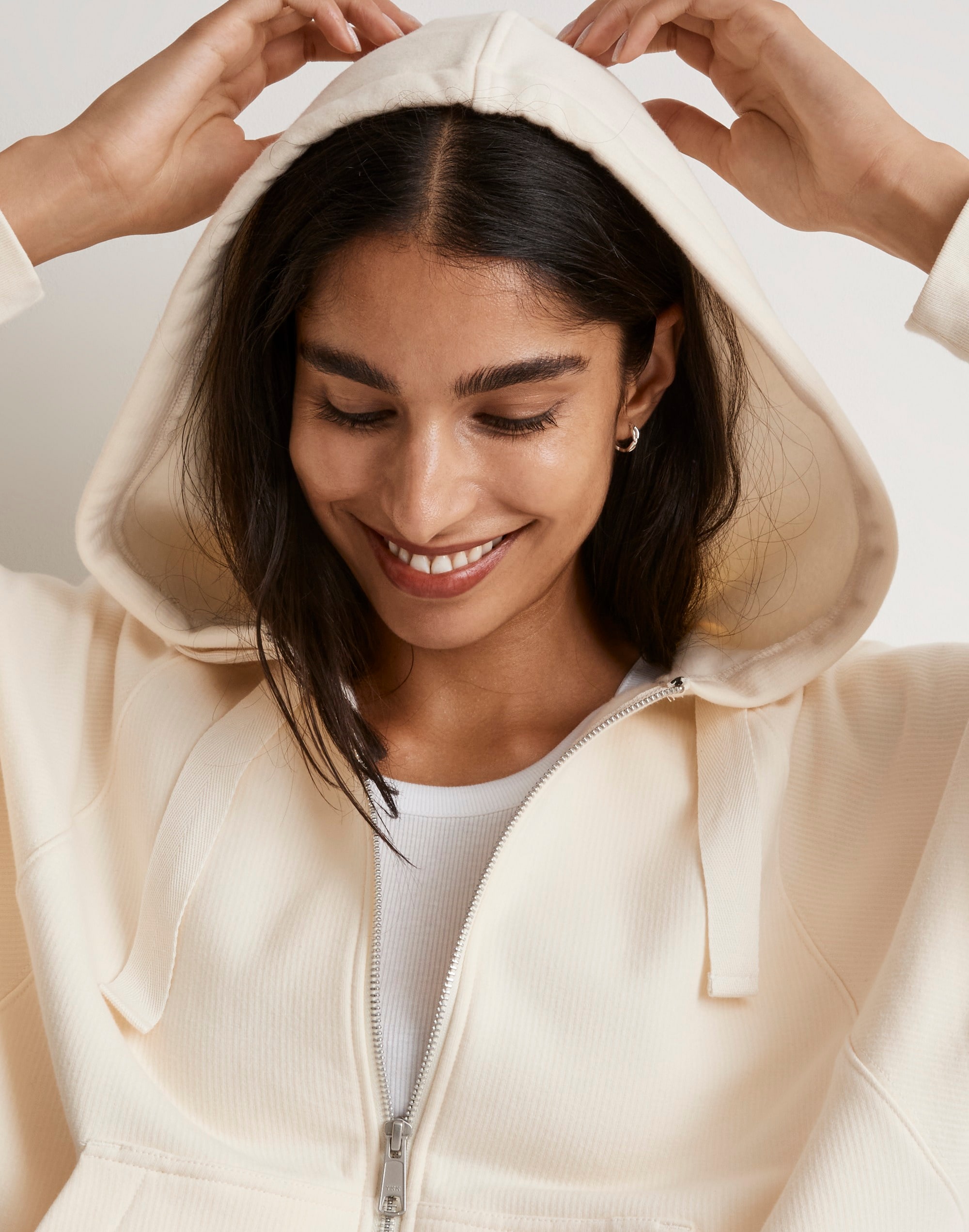 Ribbed Cocoon Hoodie Sweatshirt | Madewell