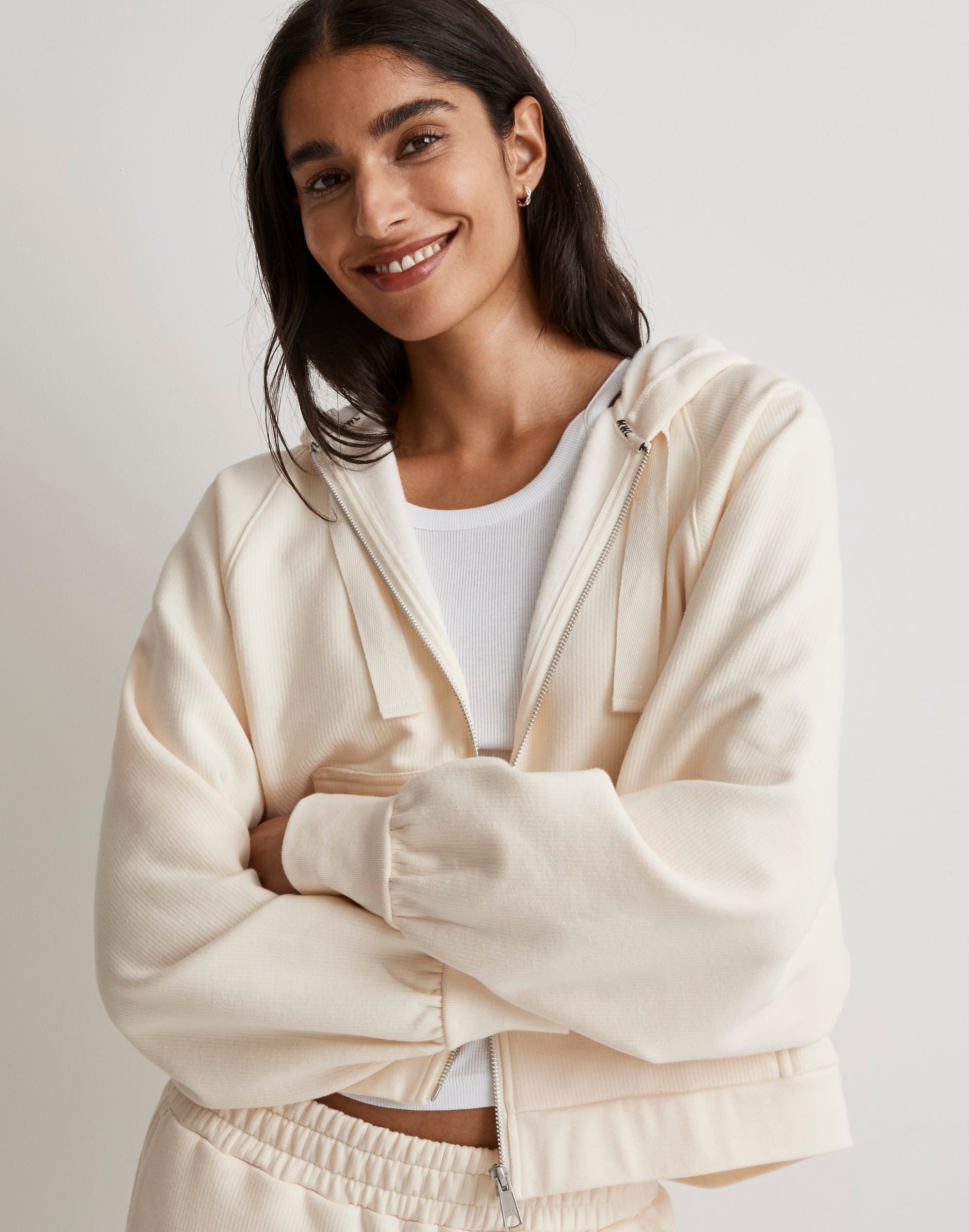 Ribbed Cocoon Hoodie Sweatshirt | Madewell