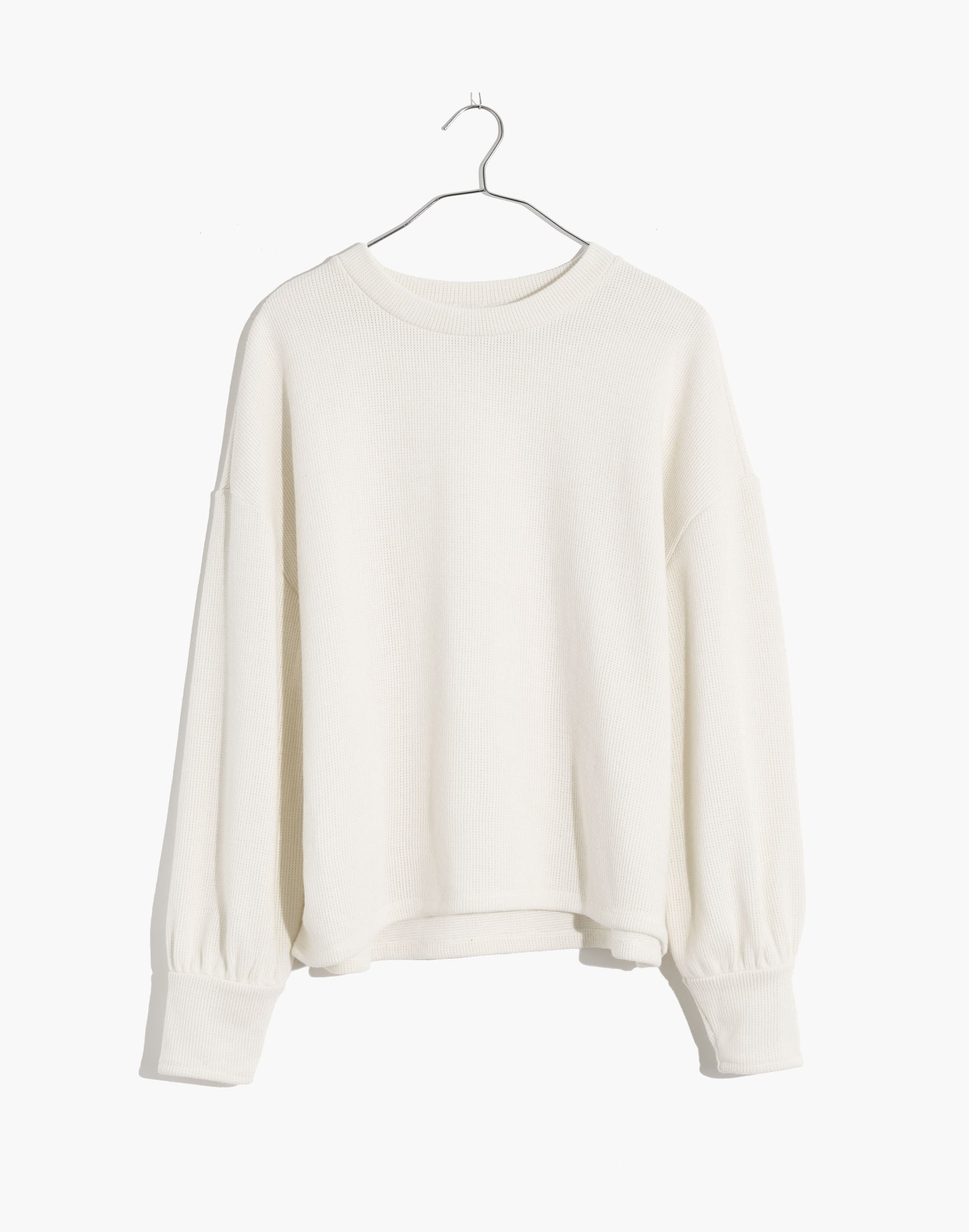 Brushed Knit Puff-Sleeve Top | Madewell