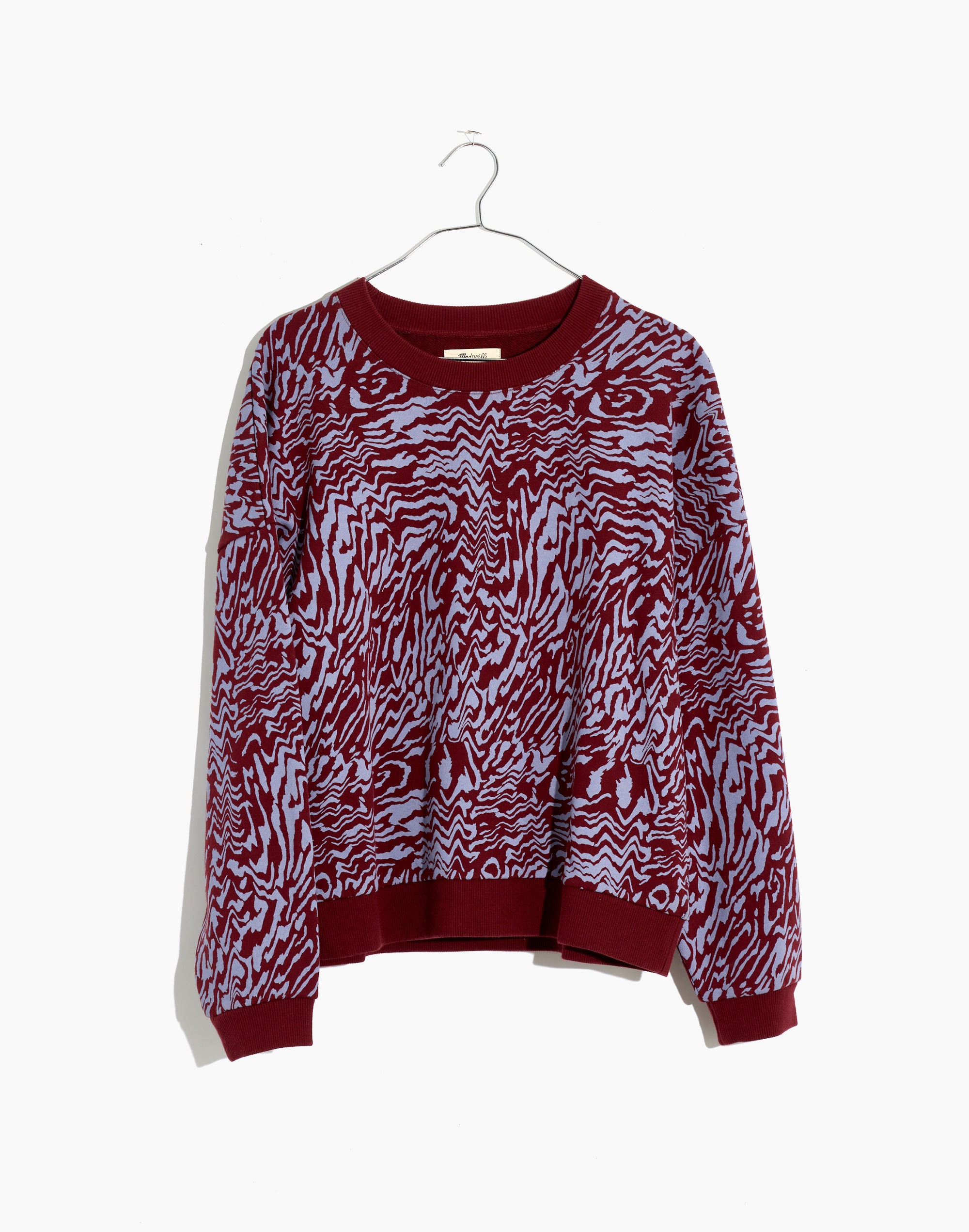 (Re)sourced Cotton Oversized Sweatshirt Tigerized Print | Madewell