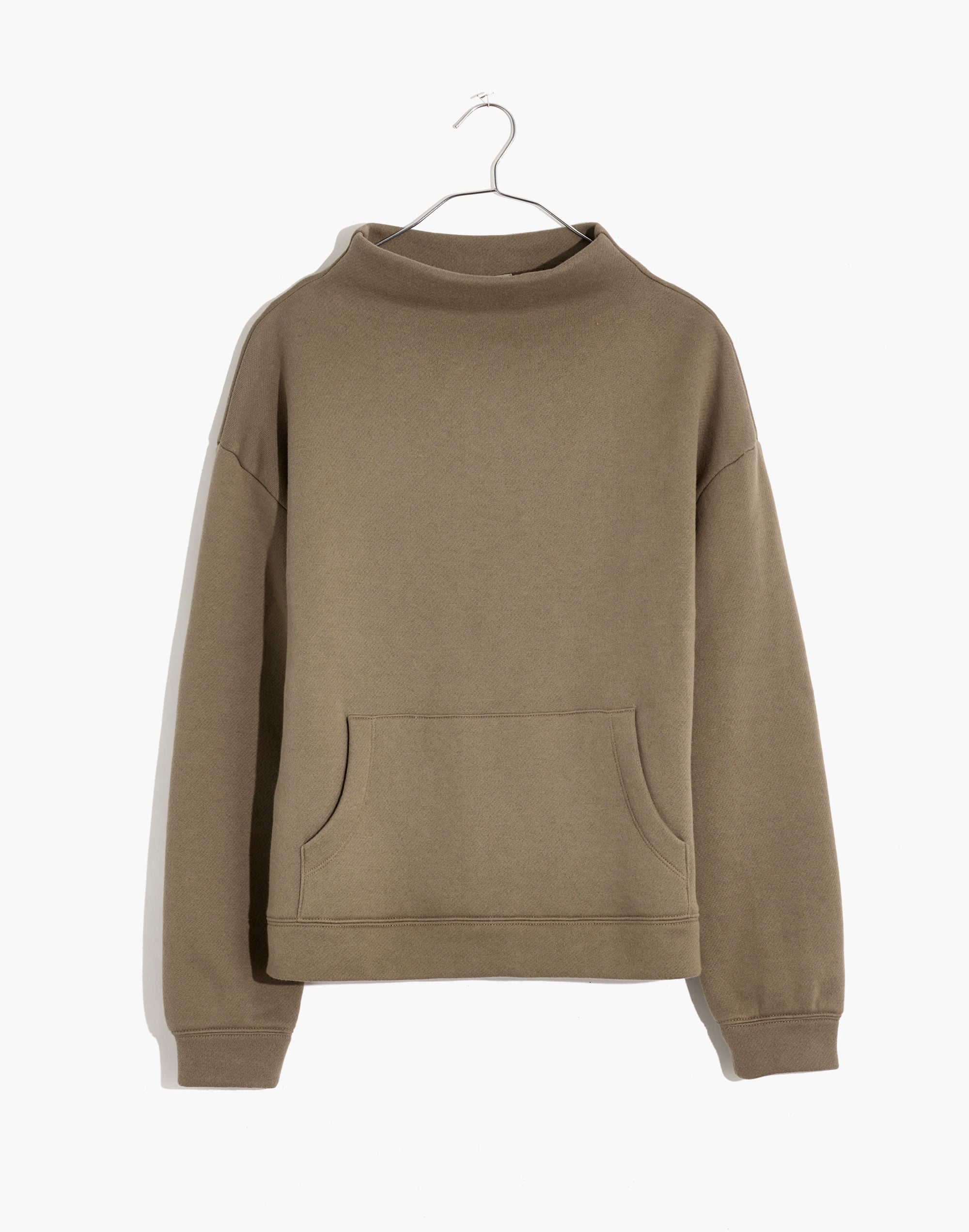 MWL Betterterry Mockneck Side-Button Sweatshirt | Madewell