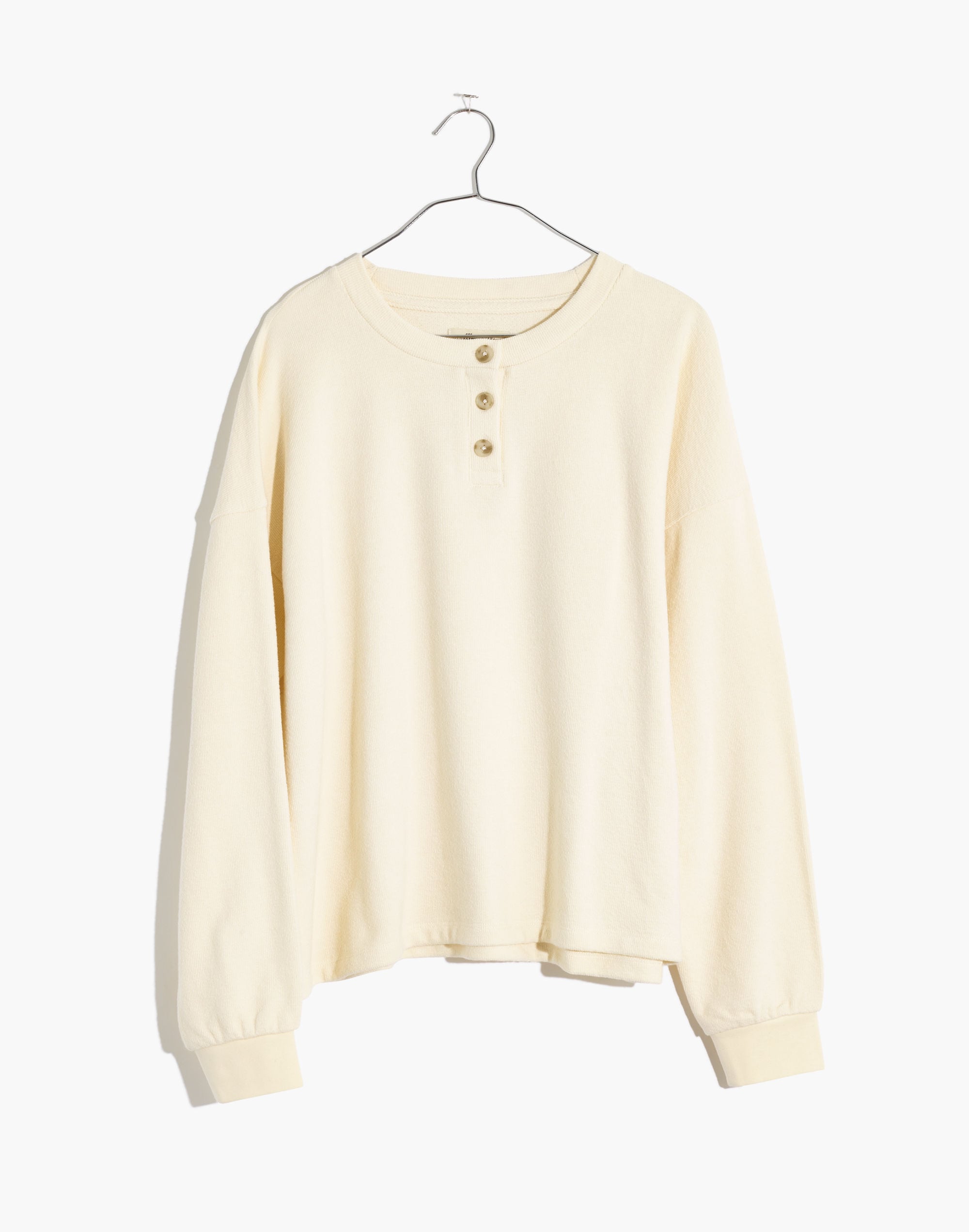 Drop-Sleeve Henley Tee | Madewell