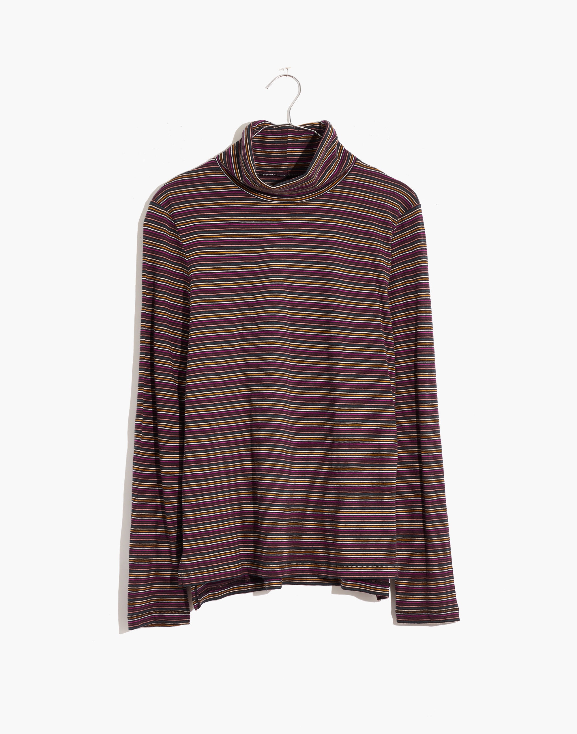 Whisper Cotton Turtleneck Evie Stripe | Madewell