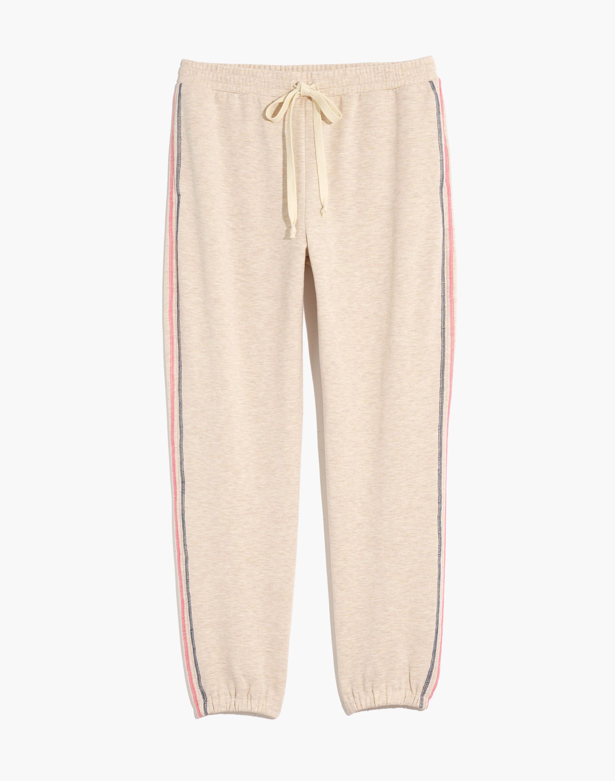 MWL Superbrushed Contrast-Stitched Easygoing Sweatpants | Madewell