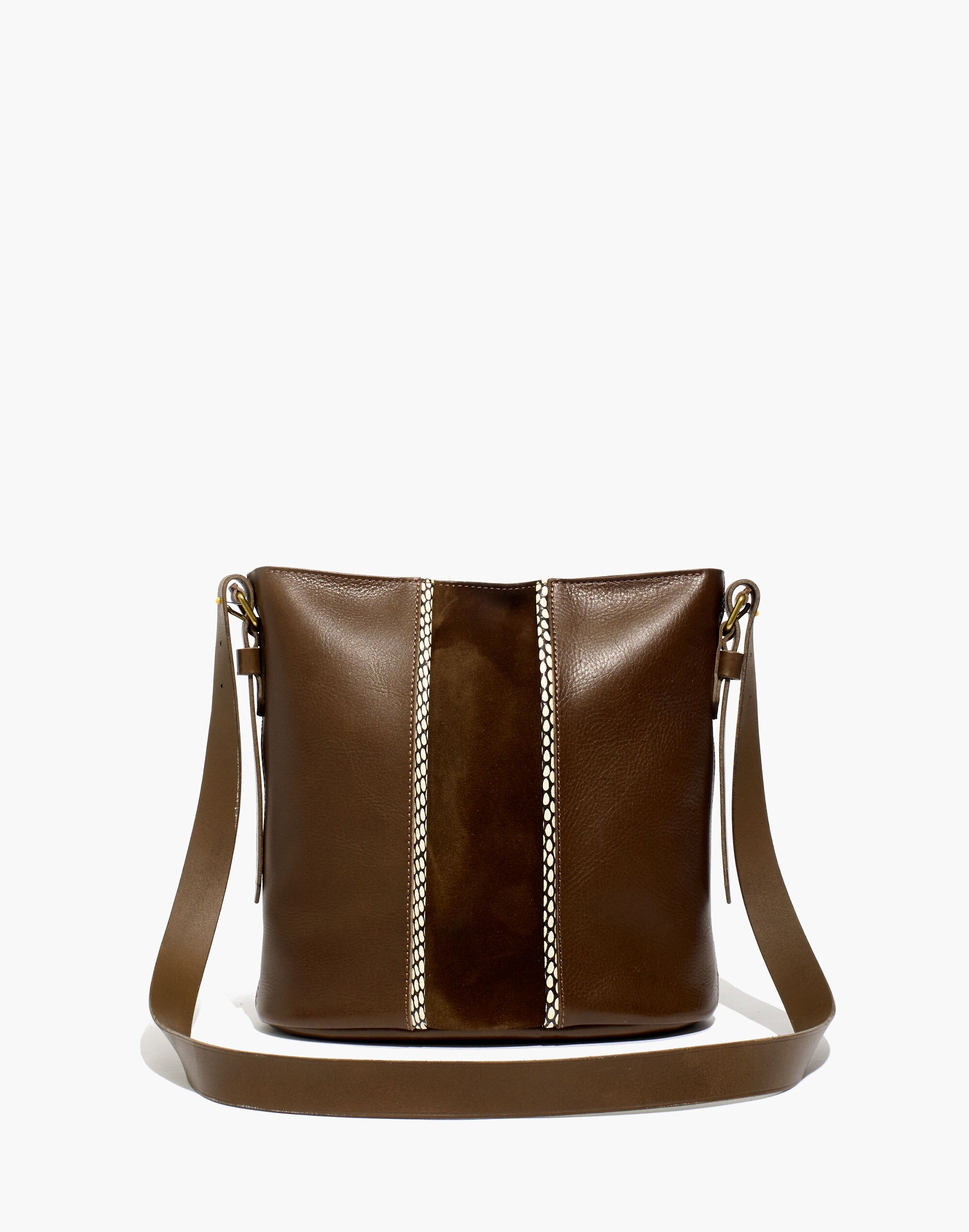 Madewell The Transport Bucket Bag in Soft Mahogany - Size One S