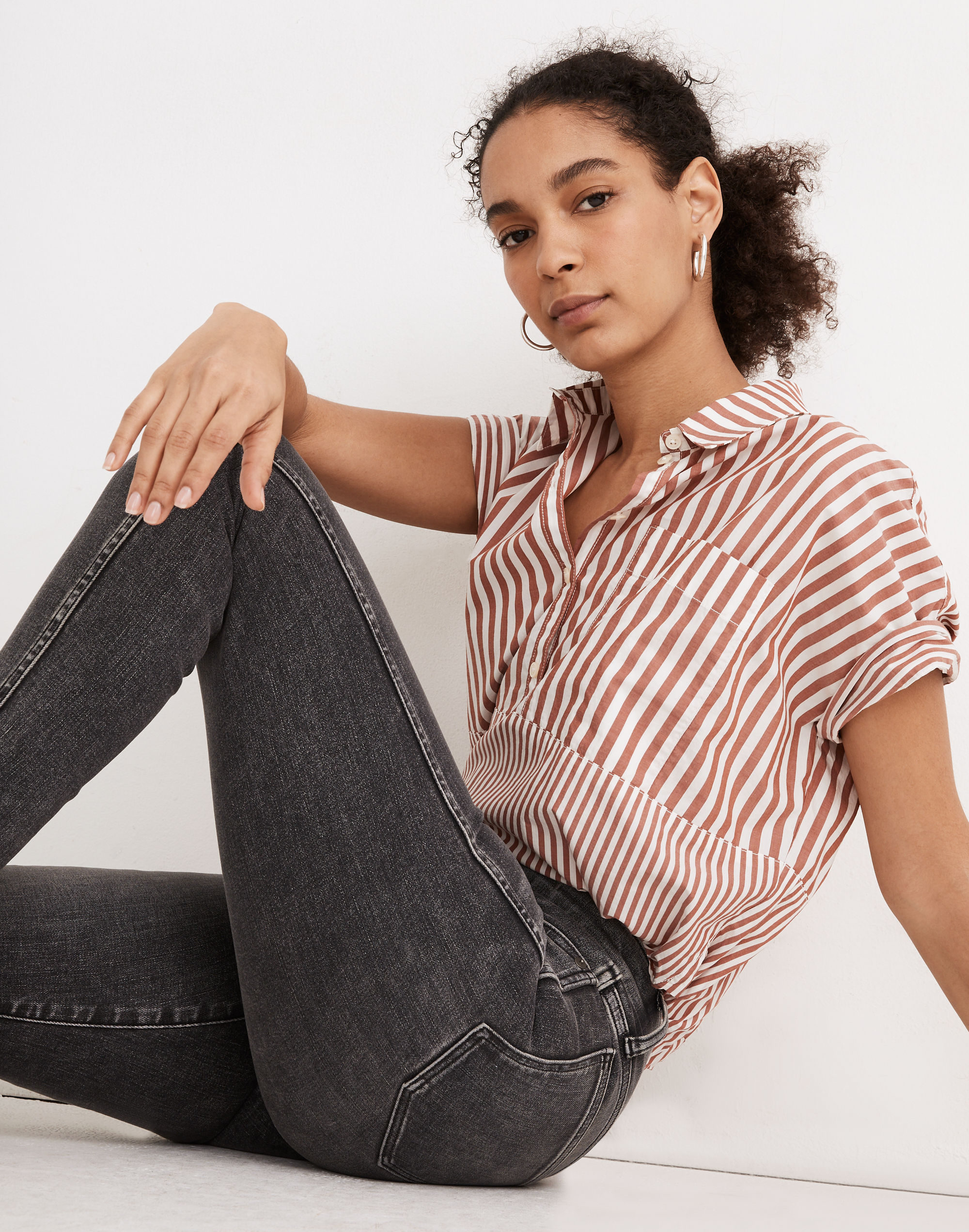 10" High-Rise Skinny Crop Jeans in Oakwood Wash | Madewell