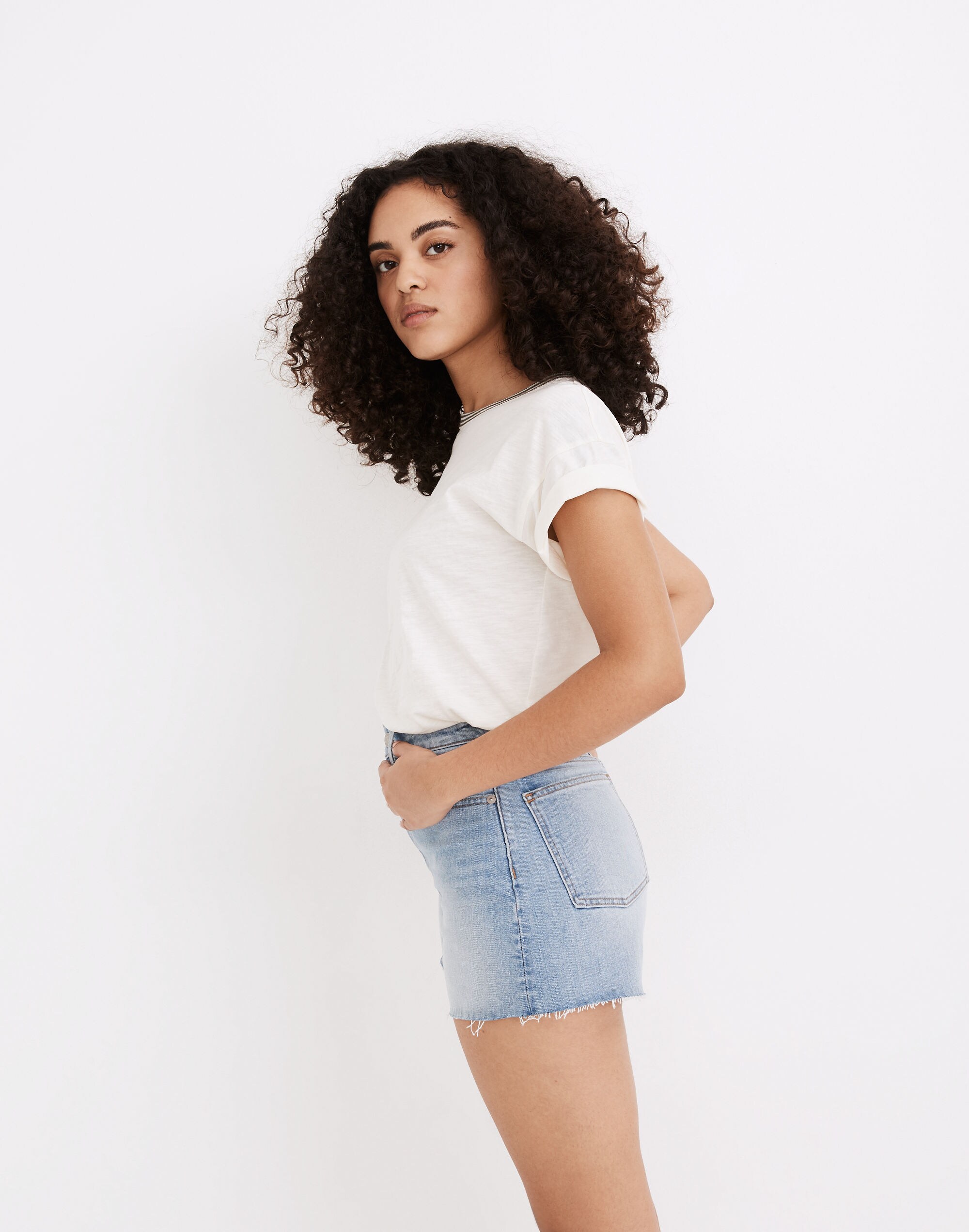 The Curvy Perfect Jean Short Baylis Wash | Madewell