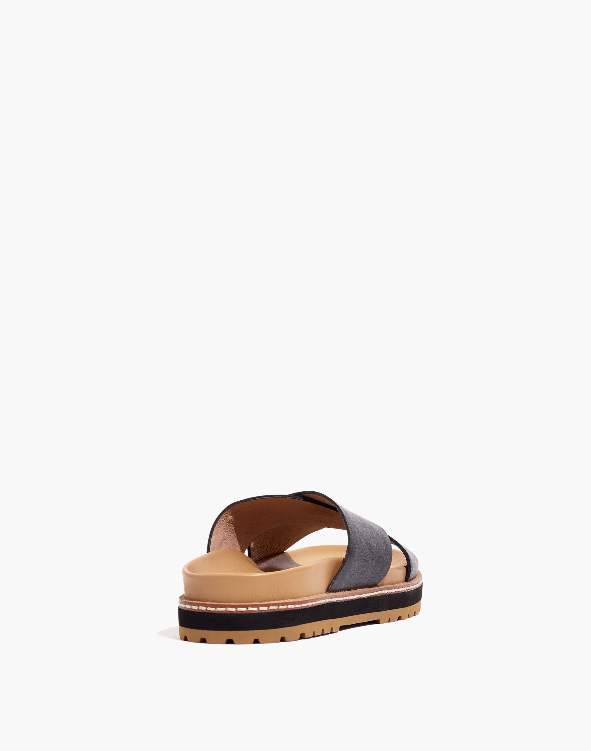 The Dayna Lugsole Slide Sandal Leather | Madewell