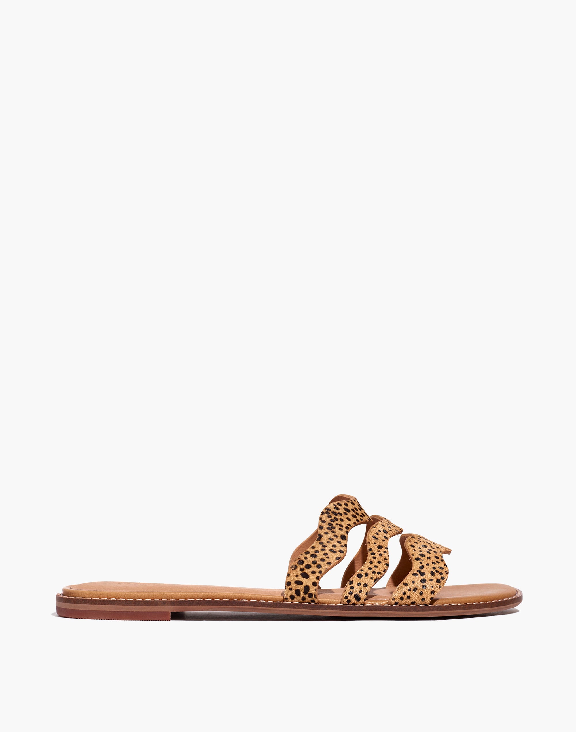 The Wave Slide Sandal Spotted Calf Hair | Madewell