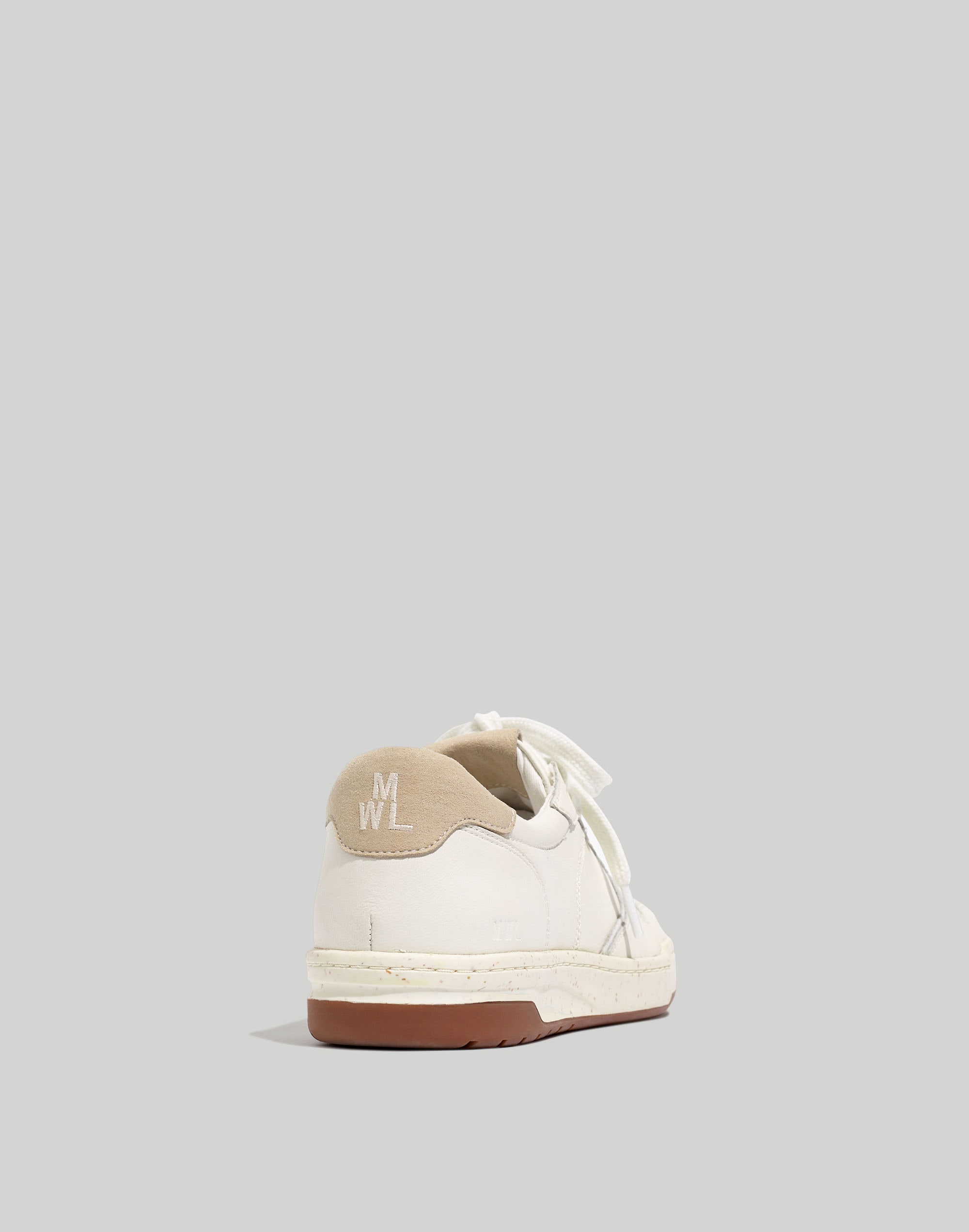 Madewell Court Sneakers in White Leather - Size 7-M