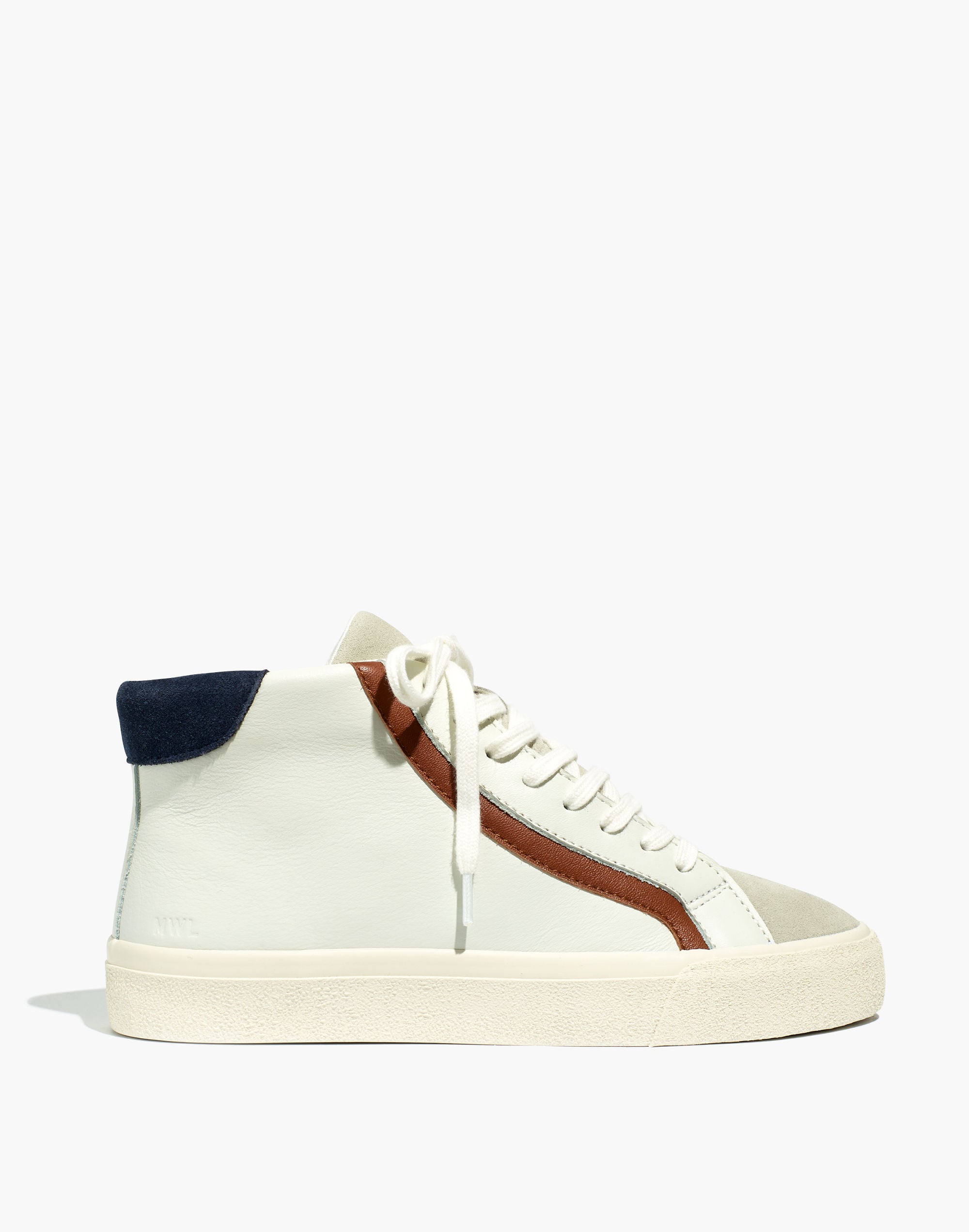 Sidewalk High-Top Sneakers in Colorblock Leather | Madewell