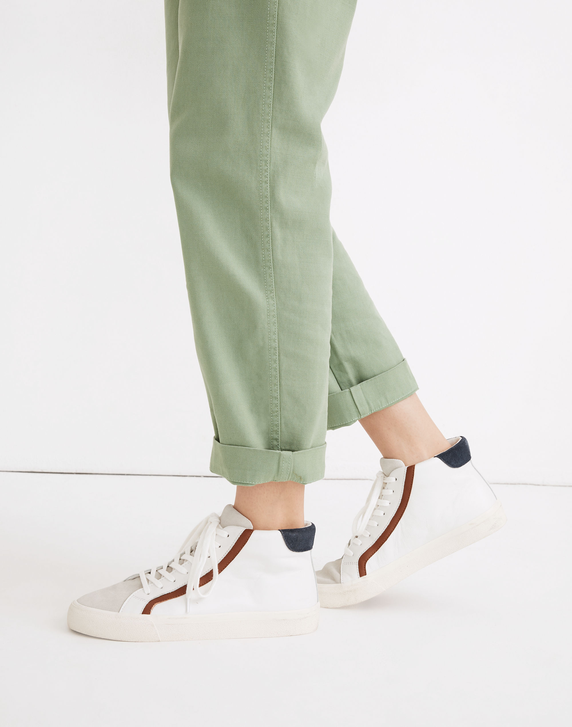 Sidewalk High-Top Sneakers in Colorblock Leather | Madewell